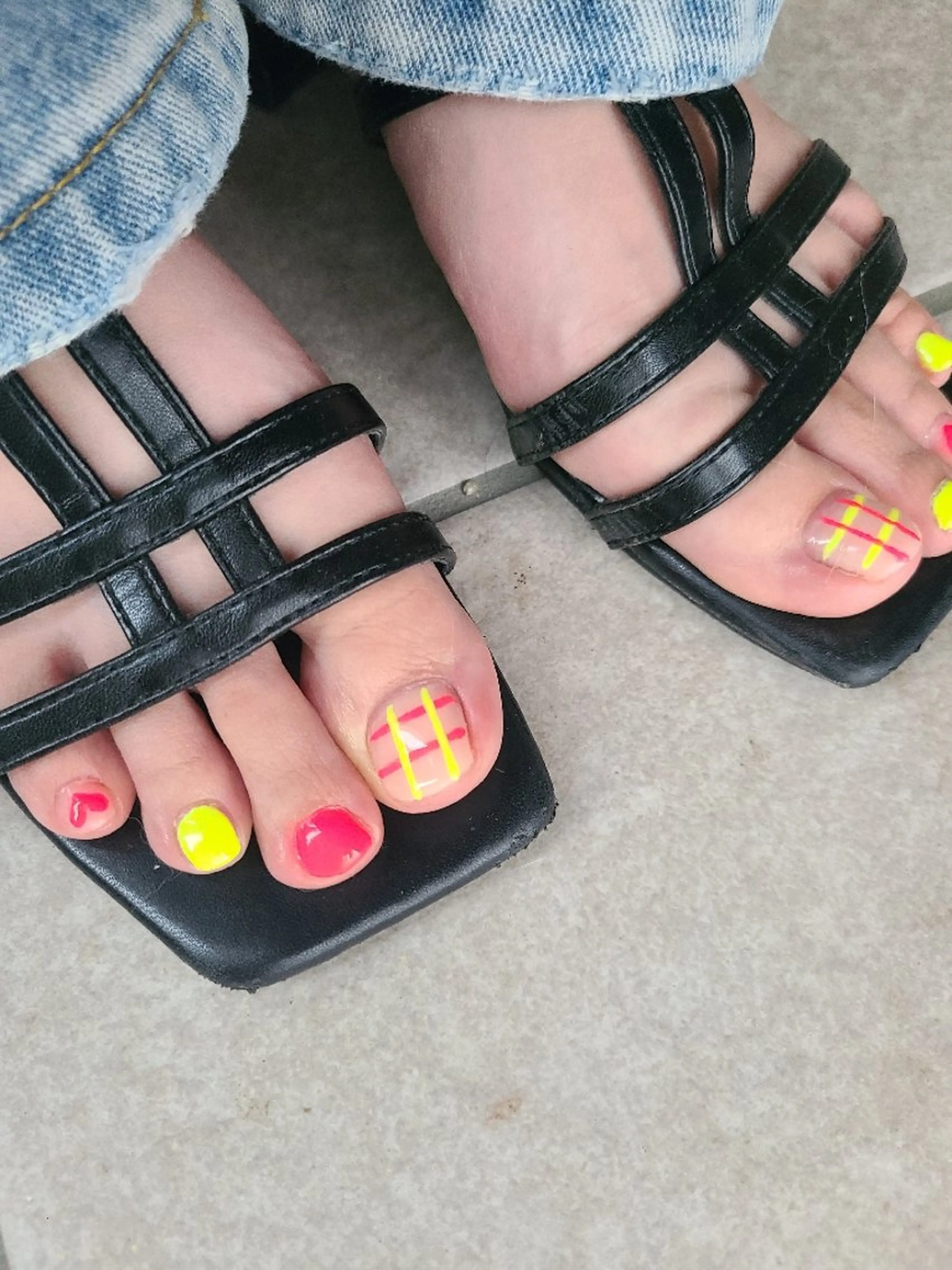 フットネイルアート8～10本の写真