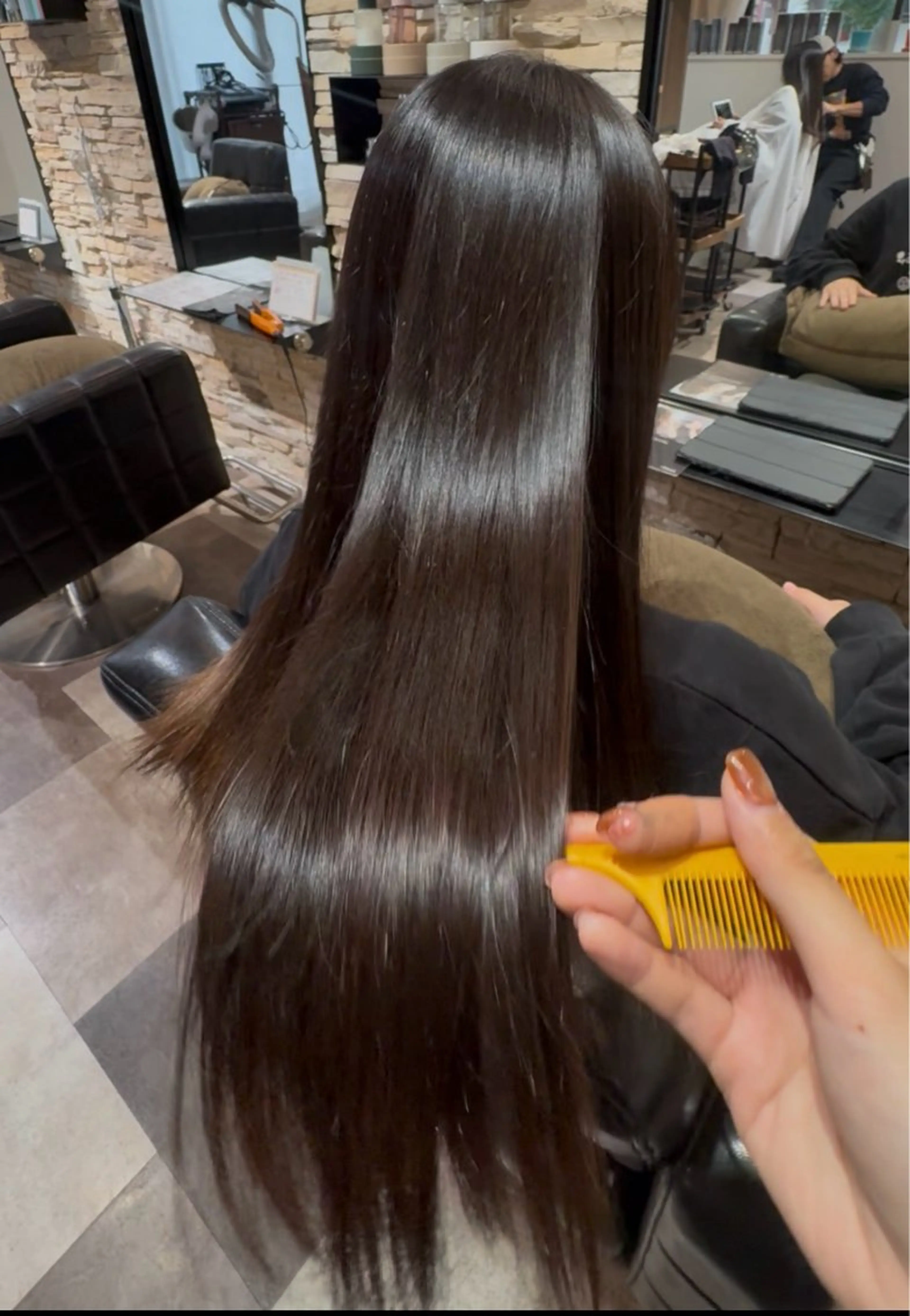 ロング トリートメント かりん髪質改善 /メンズカットのヘアスタイル