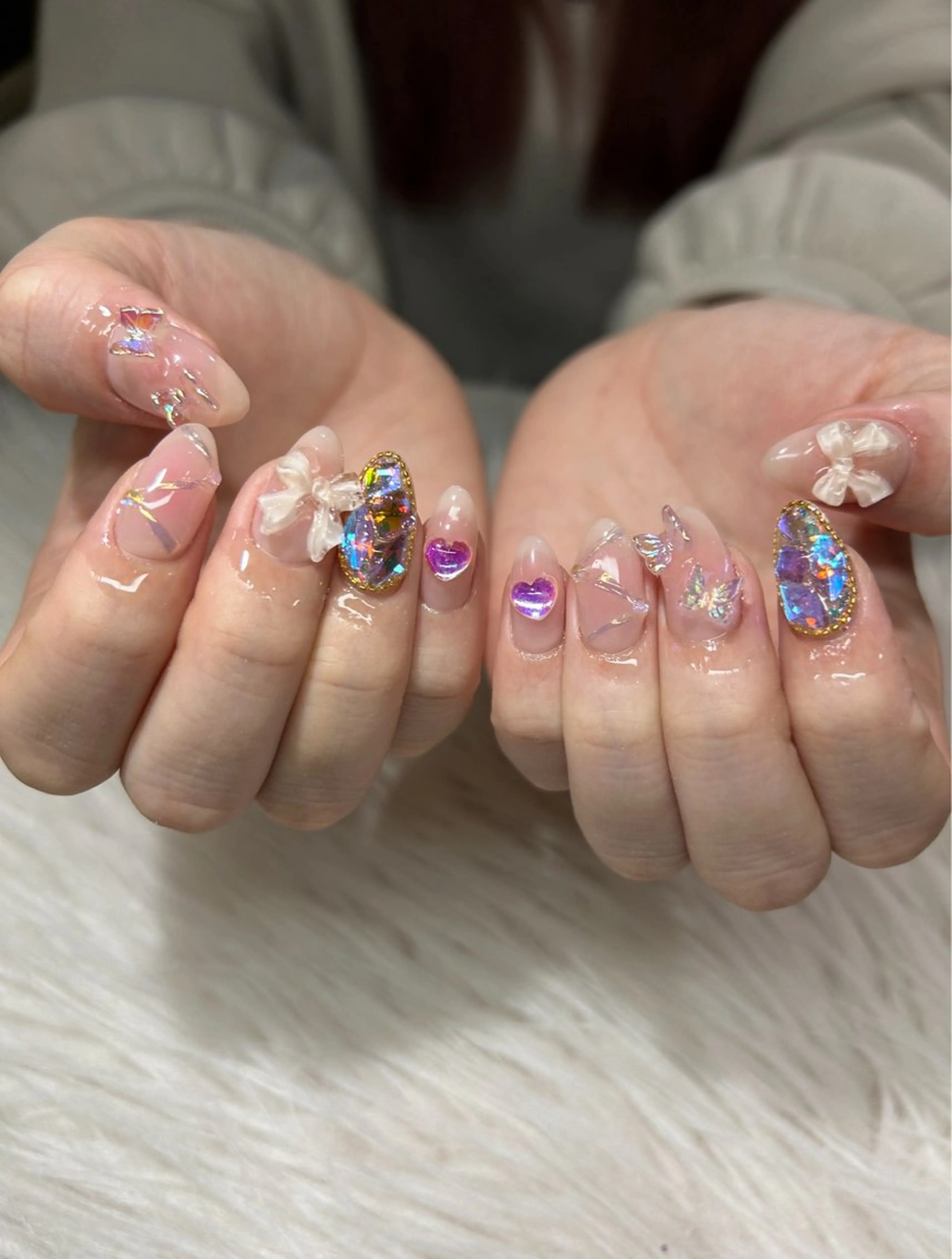 ネイル チークネイル 持ち込み Naru Kelinailのネイルデザイン