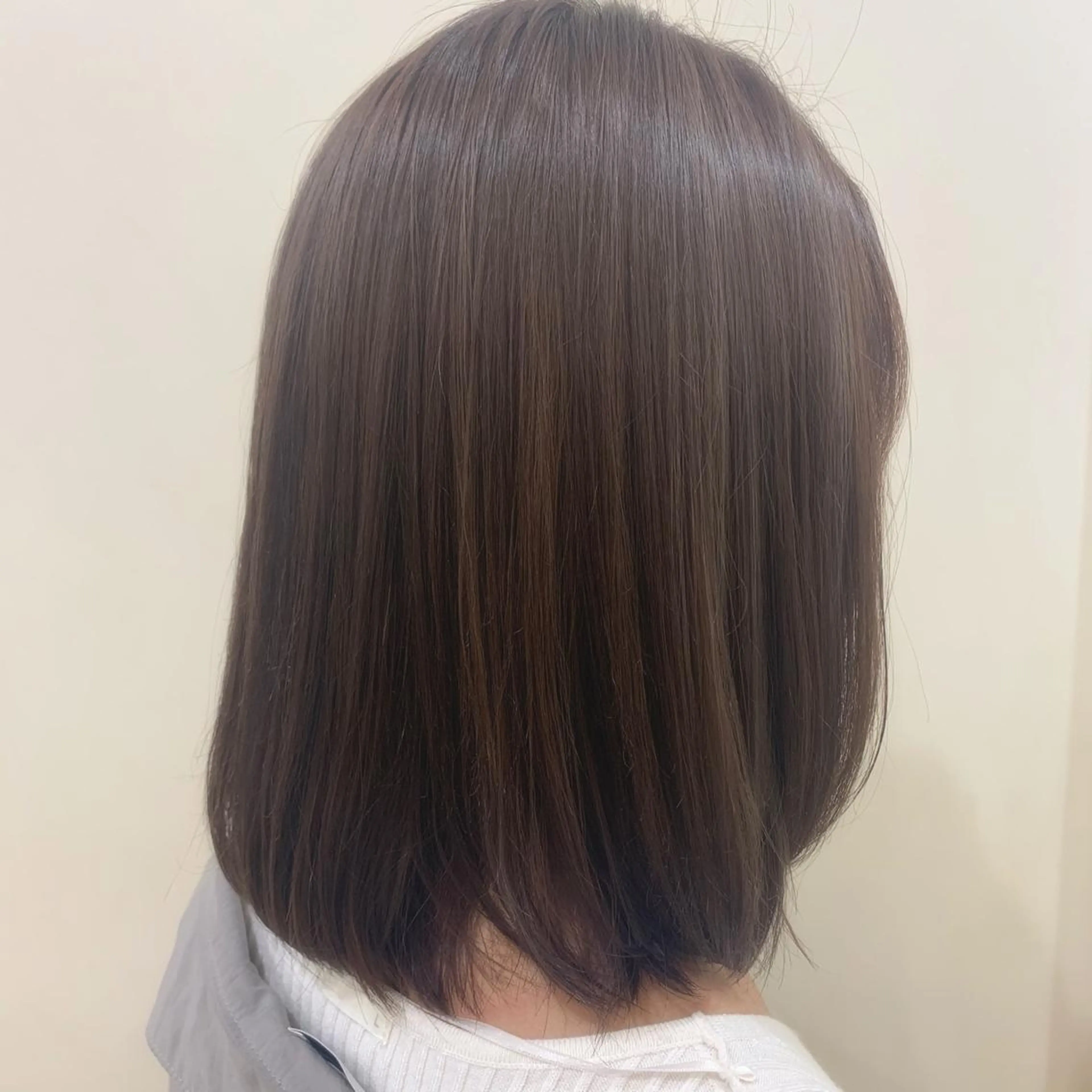 ミディアム カット トリートメント ボブ/美髪矯正 /佐藤 奈巳のヘアスタイル