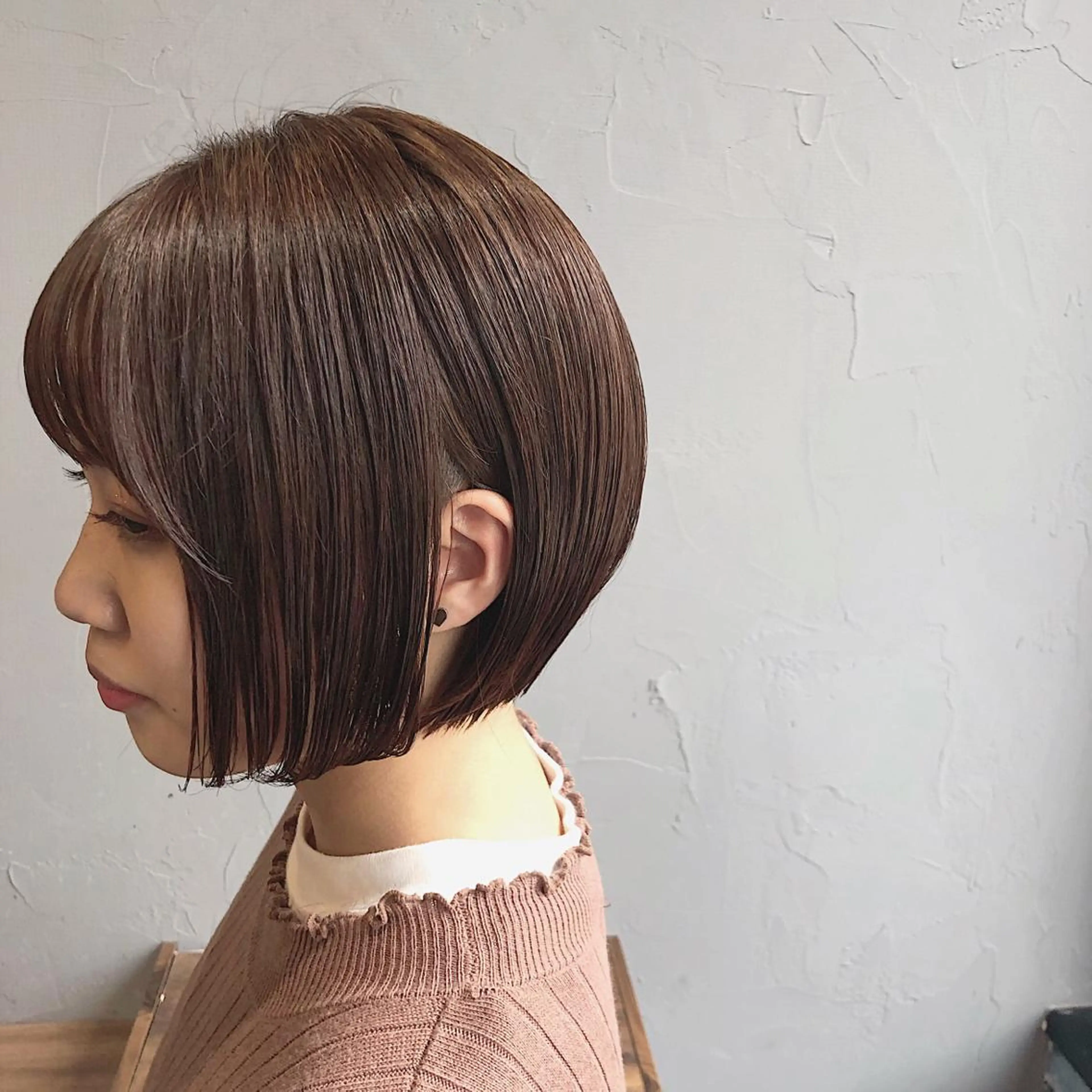 ショート カラー ボブ 小顔カット カット ヘアカラー トリートメント CISCO所属・山口 浩之のヘアスタイル