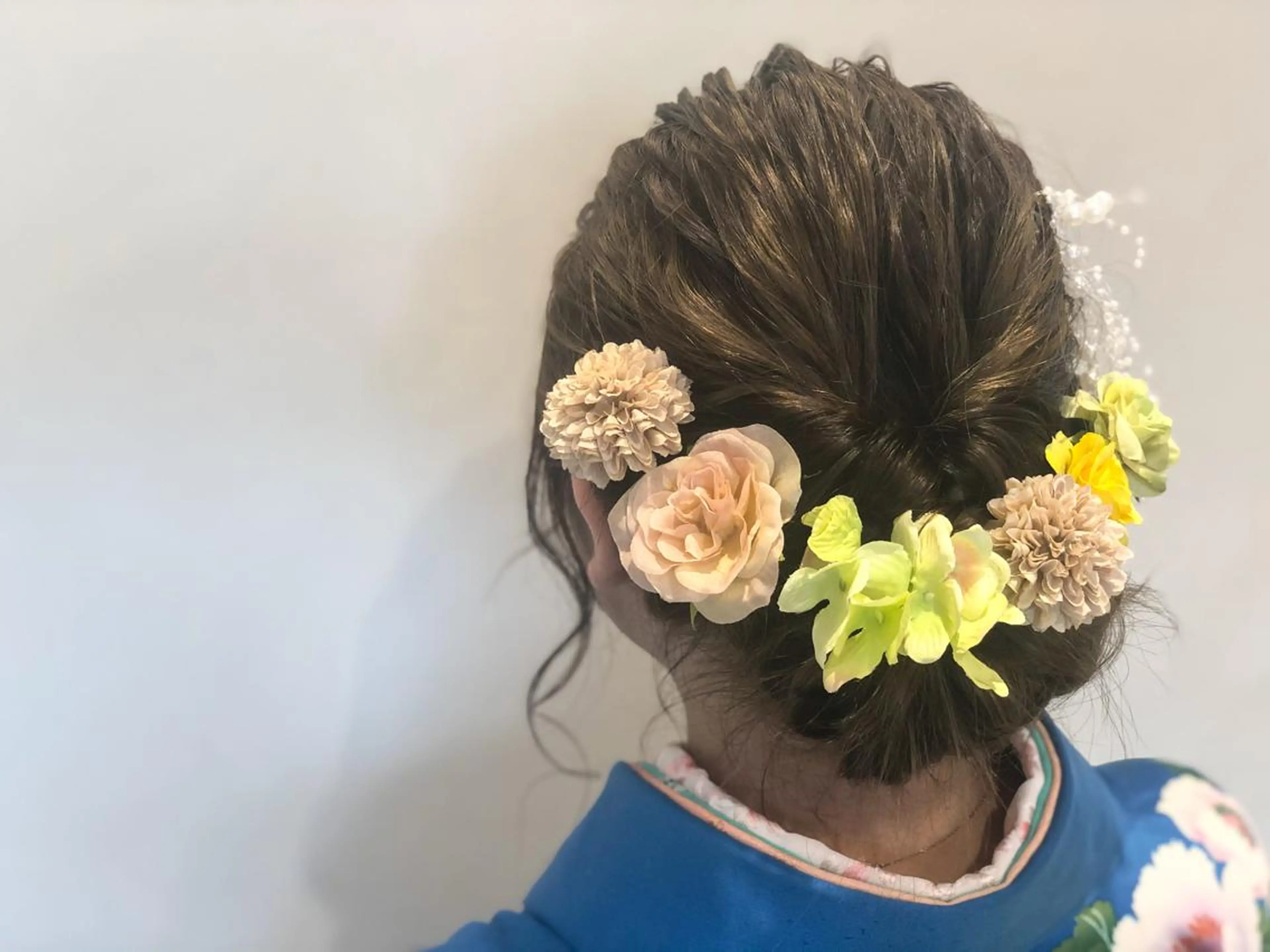 ミディアム ヘアアレンジ 成人式 ヘアセット いしだ みさきのヘアスタイル