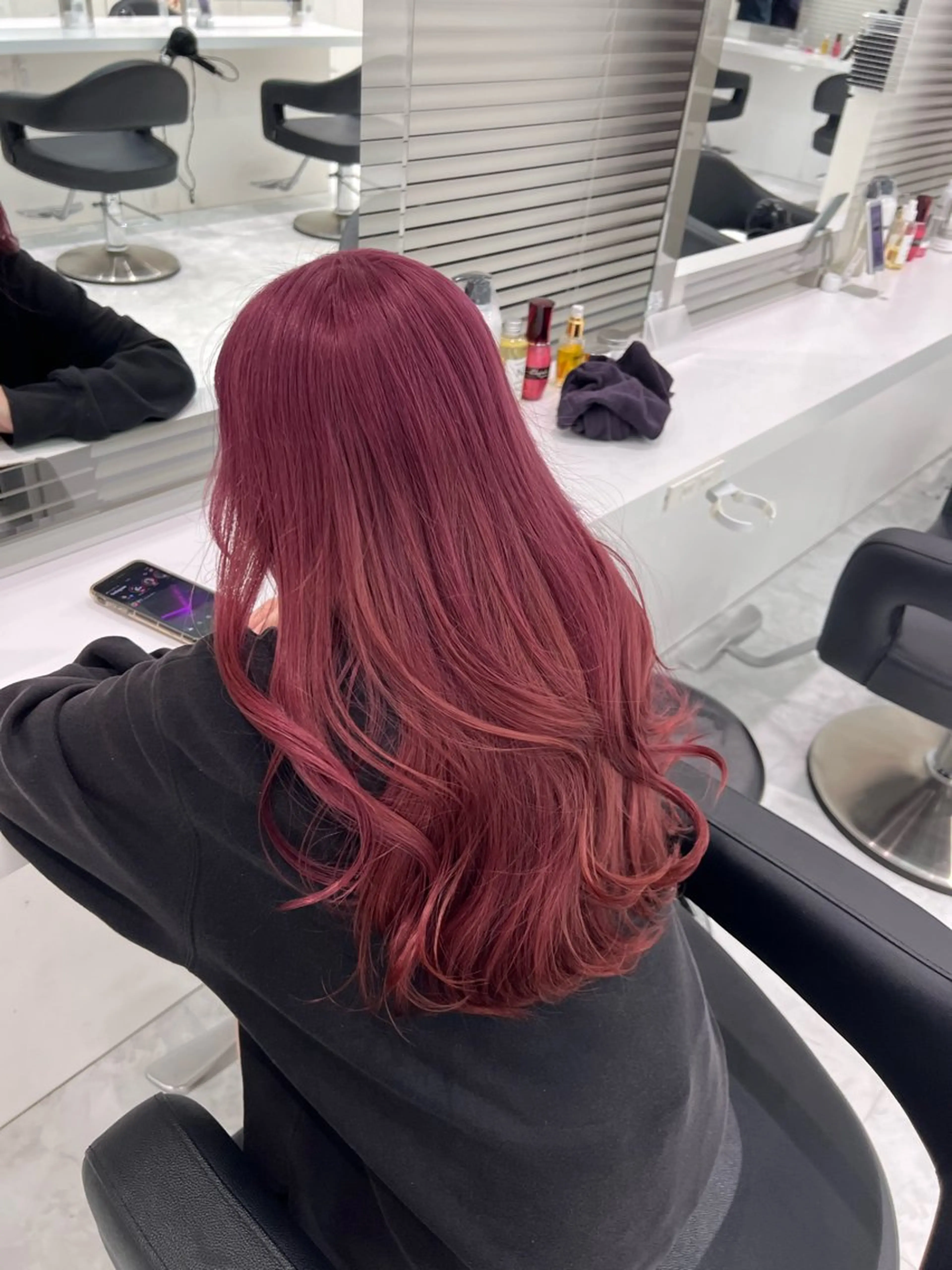 ミディアム カラー カット ヘアカラー トリートメント 艶髪グレージュ特化/ CHIKARAのヘアスタイル