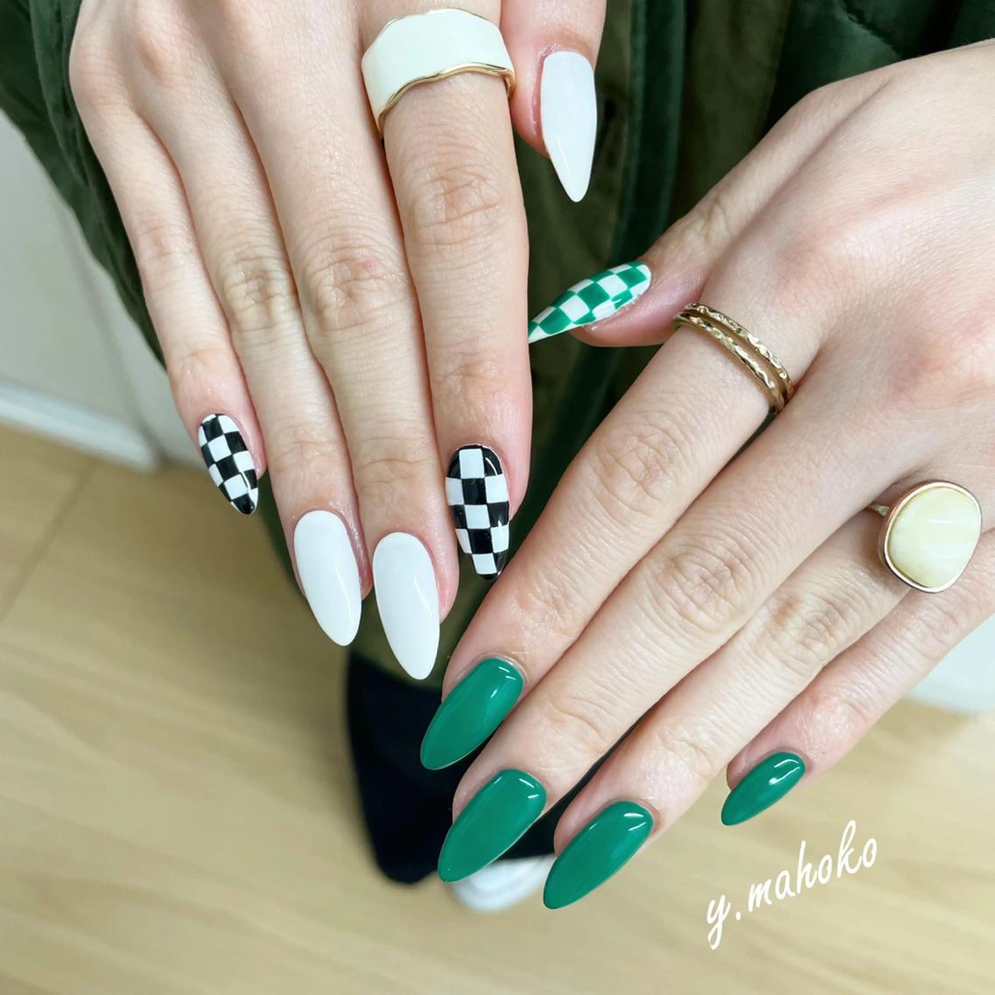 ネイル ハンドネイル She nail studio 原宿所属・パラジェル有/ スカルプ/mahoのネイルデザイン