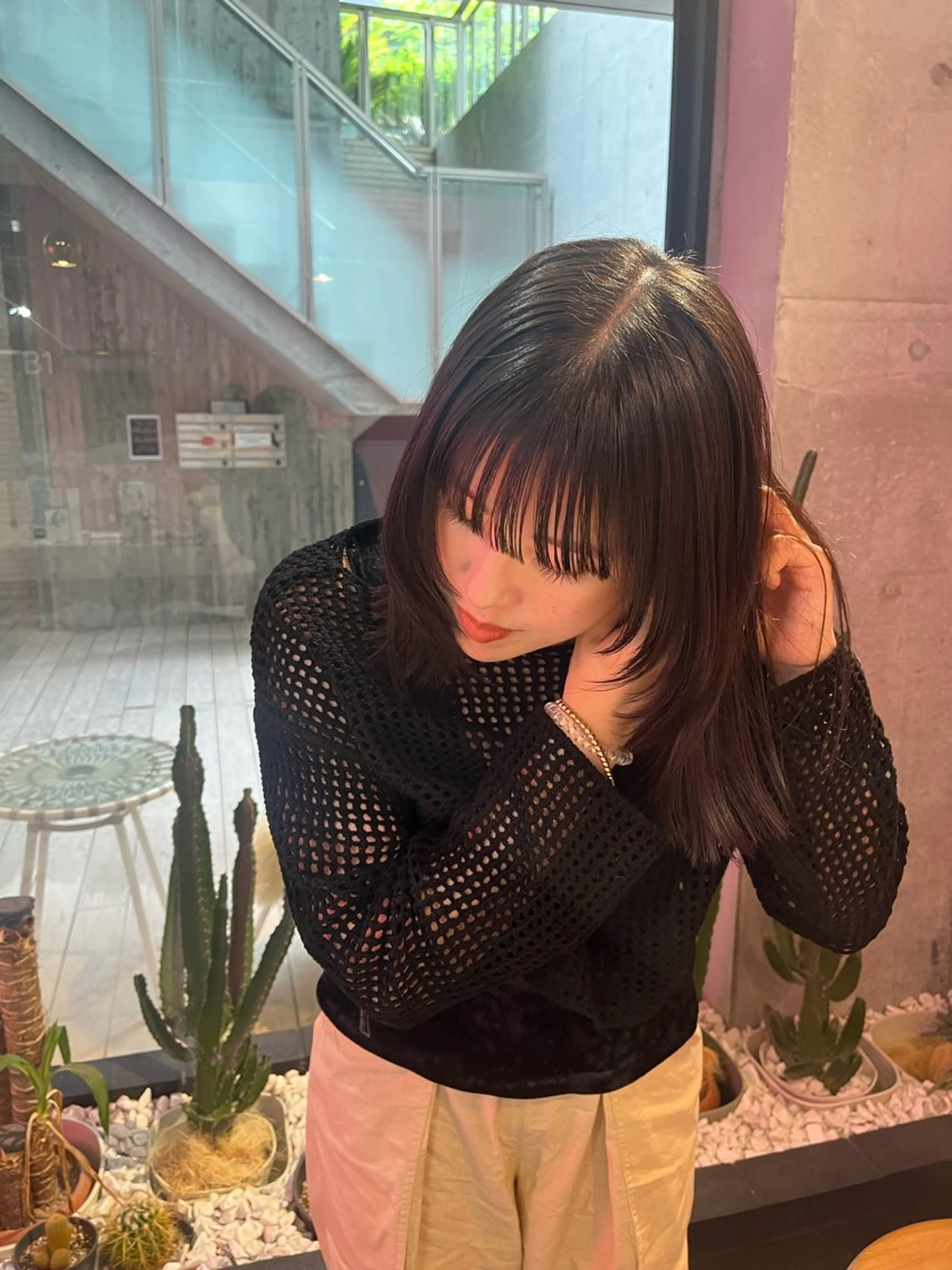 ミディアム カラー 艶感透明感カラー🤍 hinaのヘアスタイル