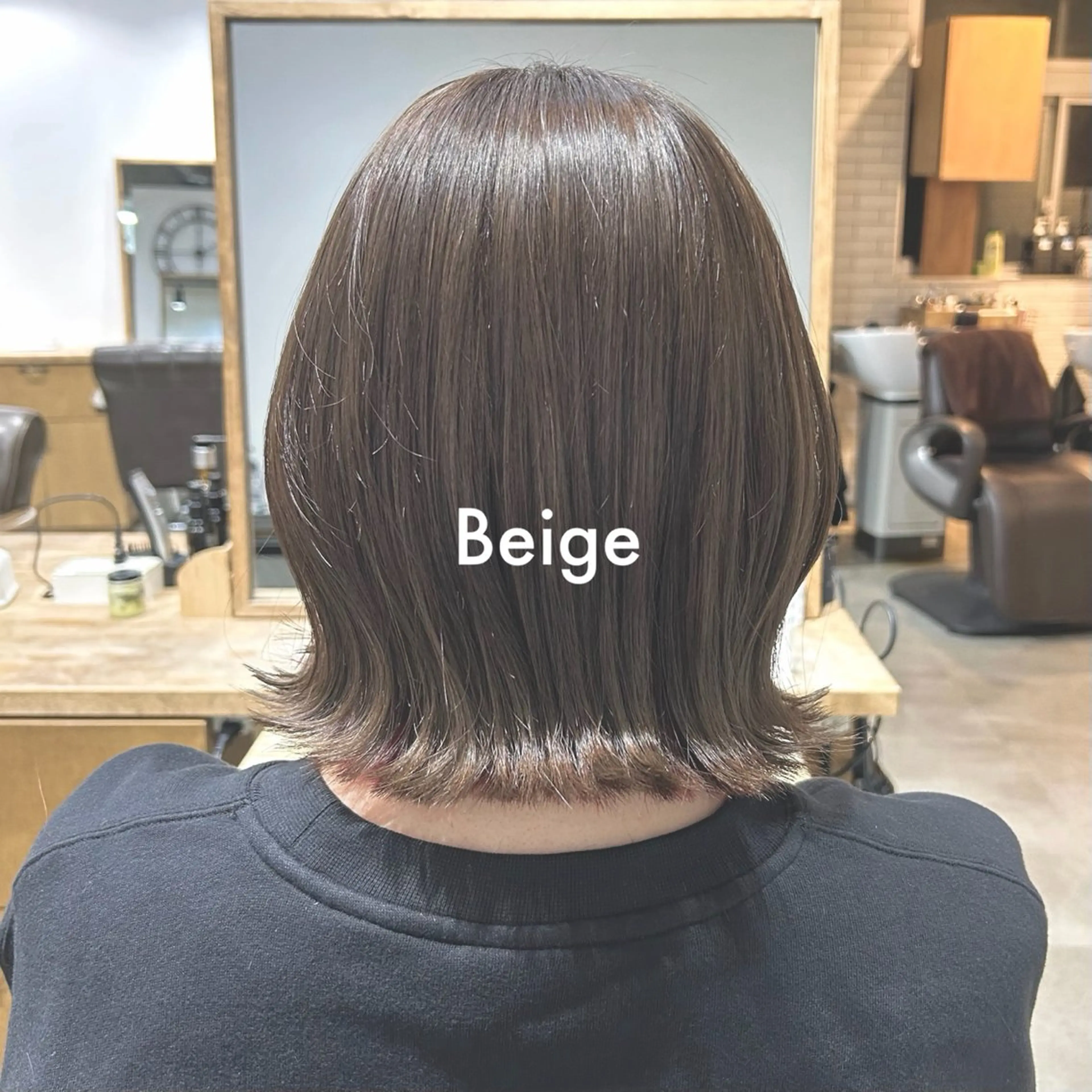 ミディアム カラー カット ヘアカラー トリートメント Eri 🌿透明感・艶カラーのヘアスタイル