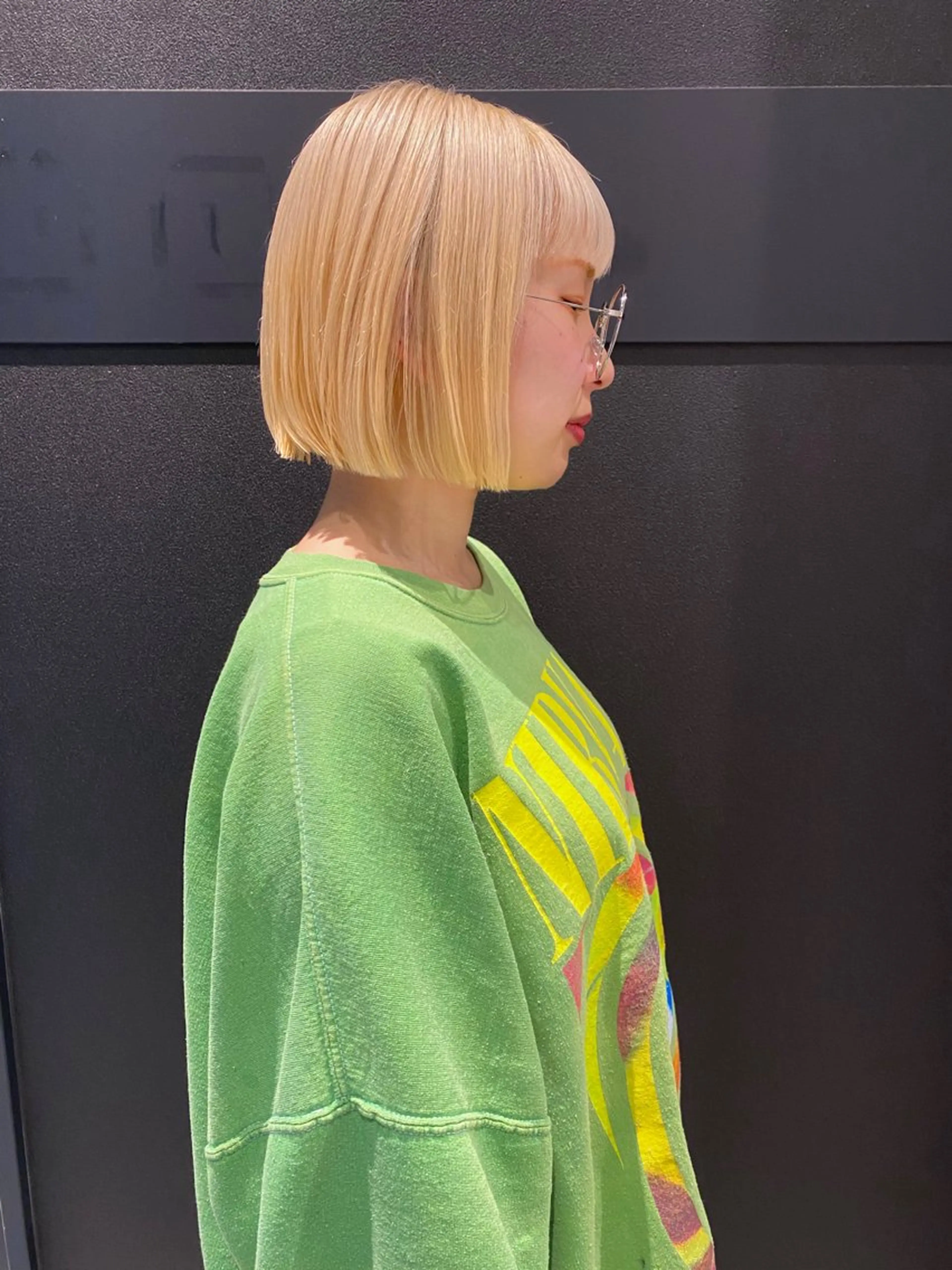 ショート カラー 抜きっぱなしブロンド カット ヘアカラー トリートメント mai / linoah˚✧のヘアスタイル