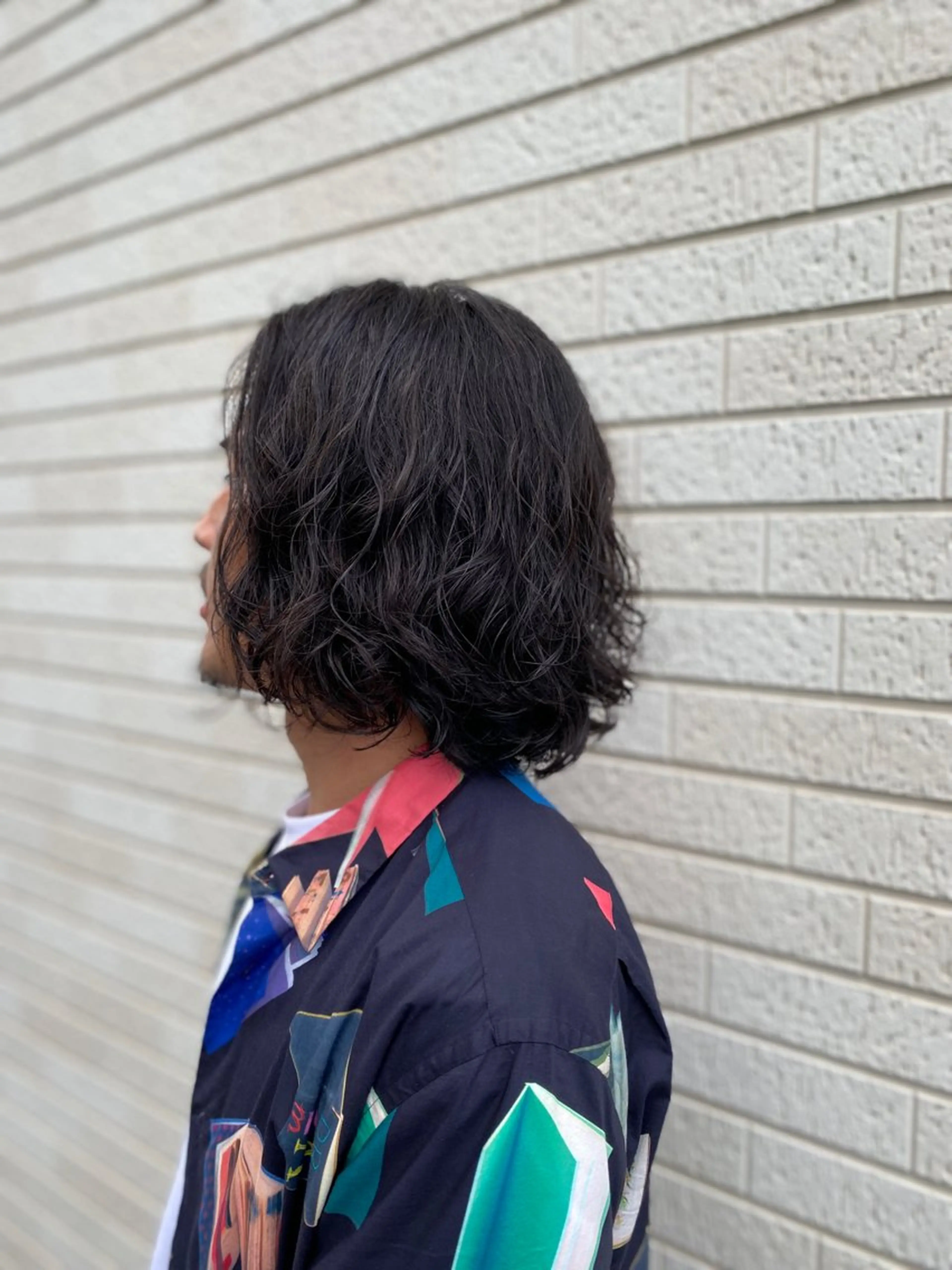 ミディアム パーマ メンズ ミディアムパーマ メンズパーマ スパイラルパーマ 安住 千明のマツエク・マツパデザイン