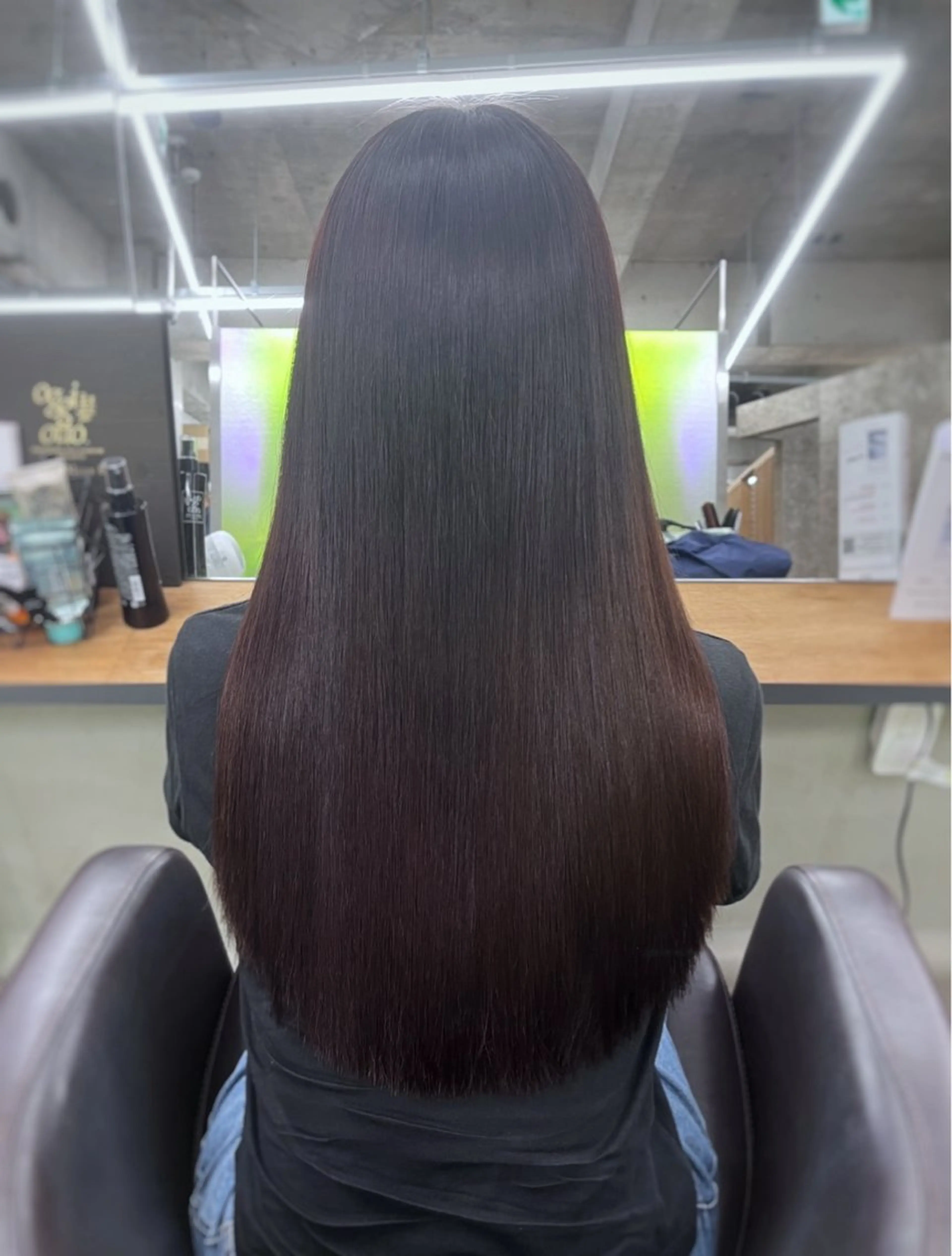 ロング 縮毛矯正 トリートメント newi 天王寺 🪐airiのヘアスタイル