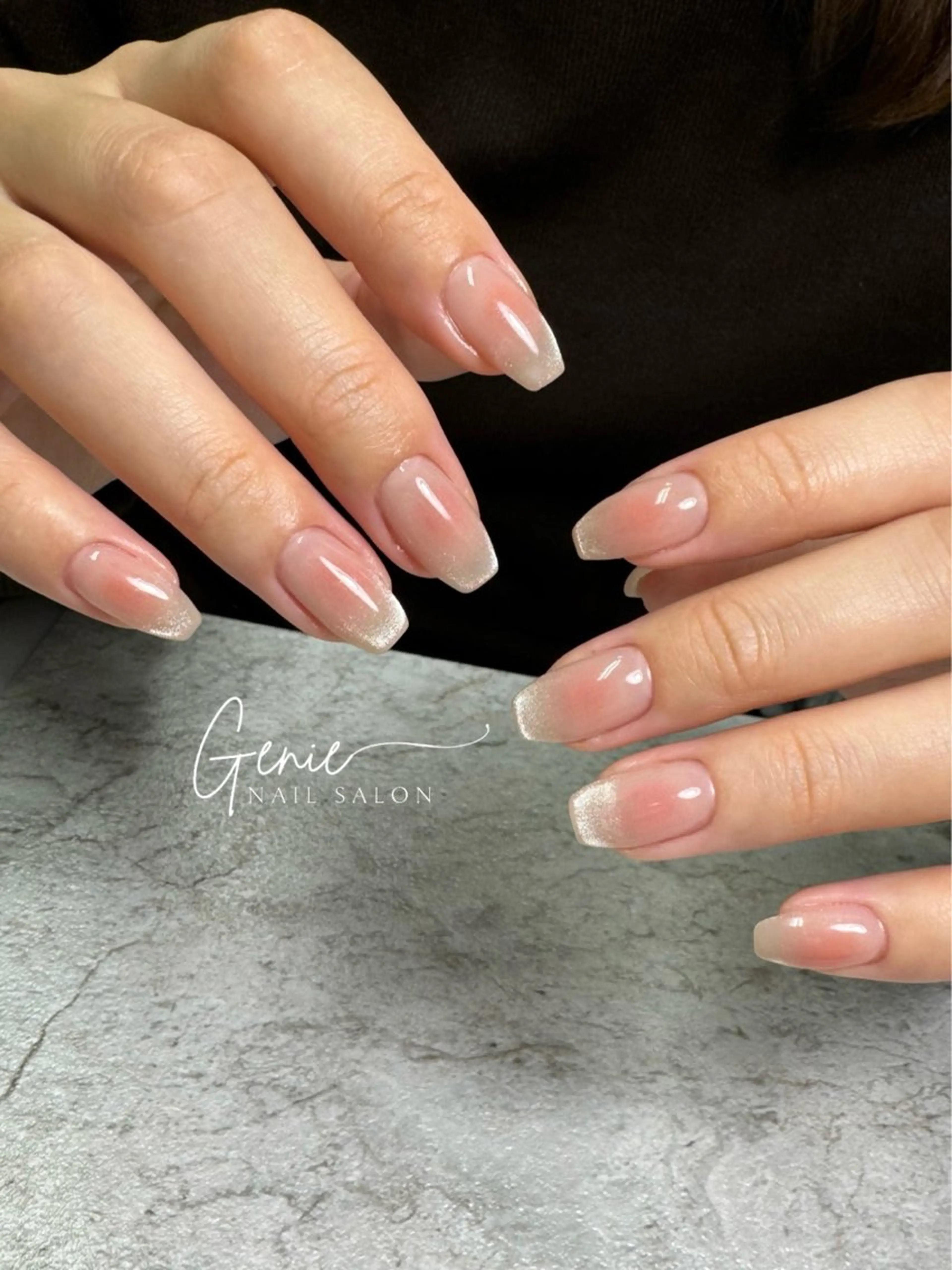 ネイル チークネイル ニュアンスネイル ハンドネイル Nail salon Genie所属・Nail salon Genieのネイルデザイン