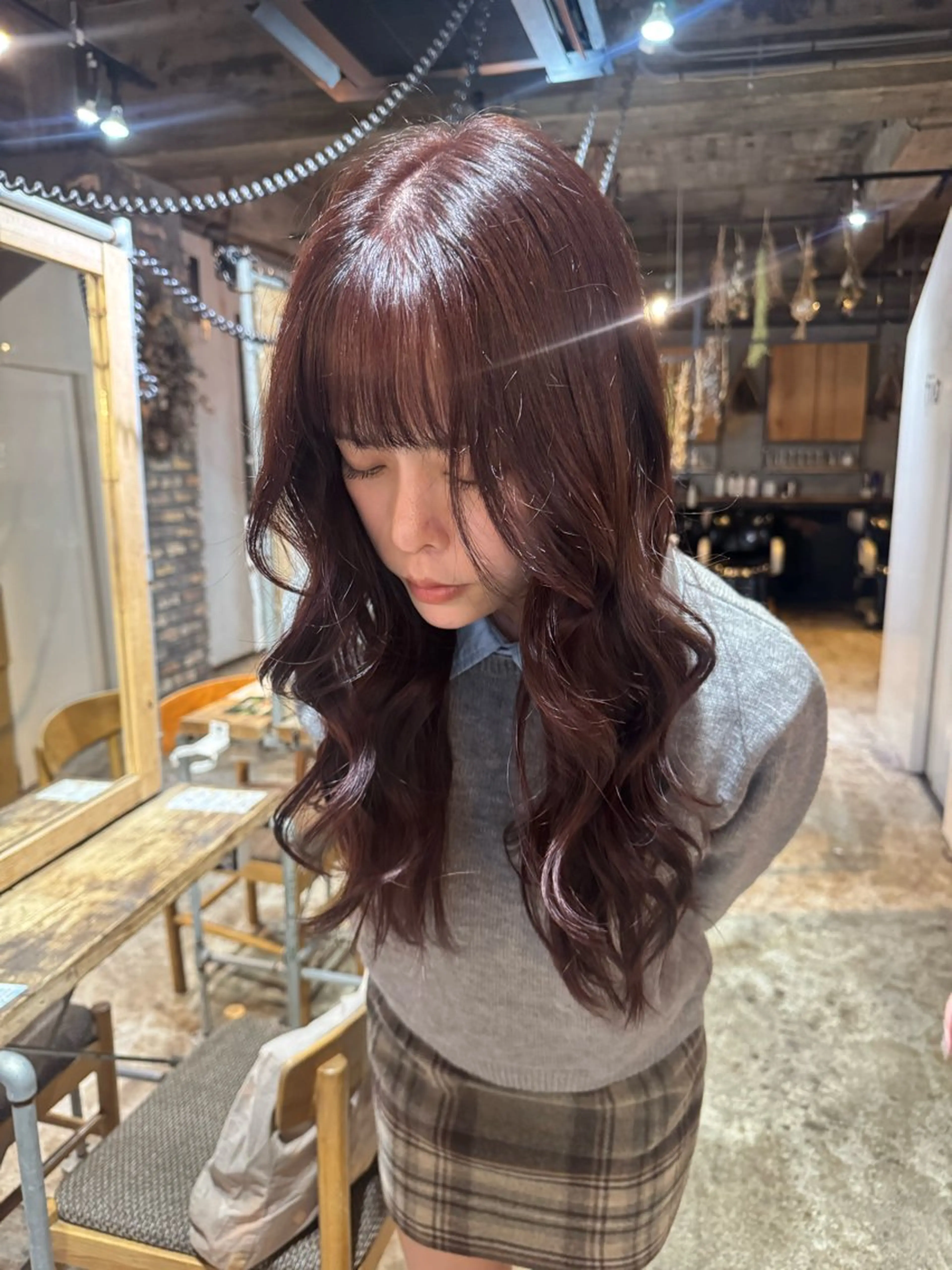 ロング カラー カット ヘアカラー クキノケイカ /暖色カラーのヘアスタイル