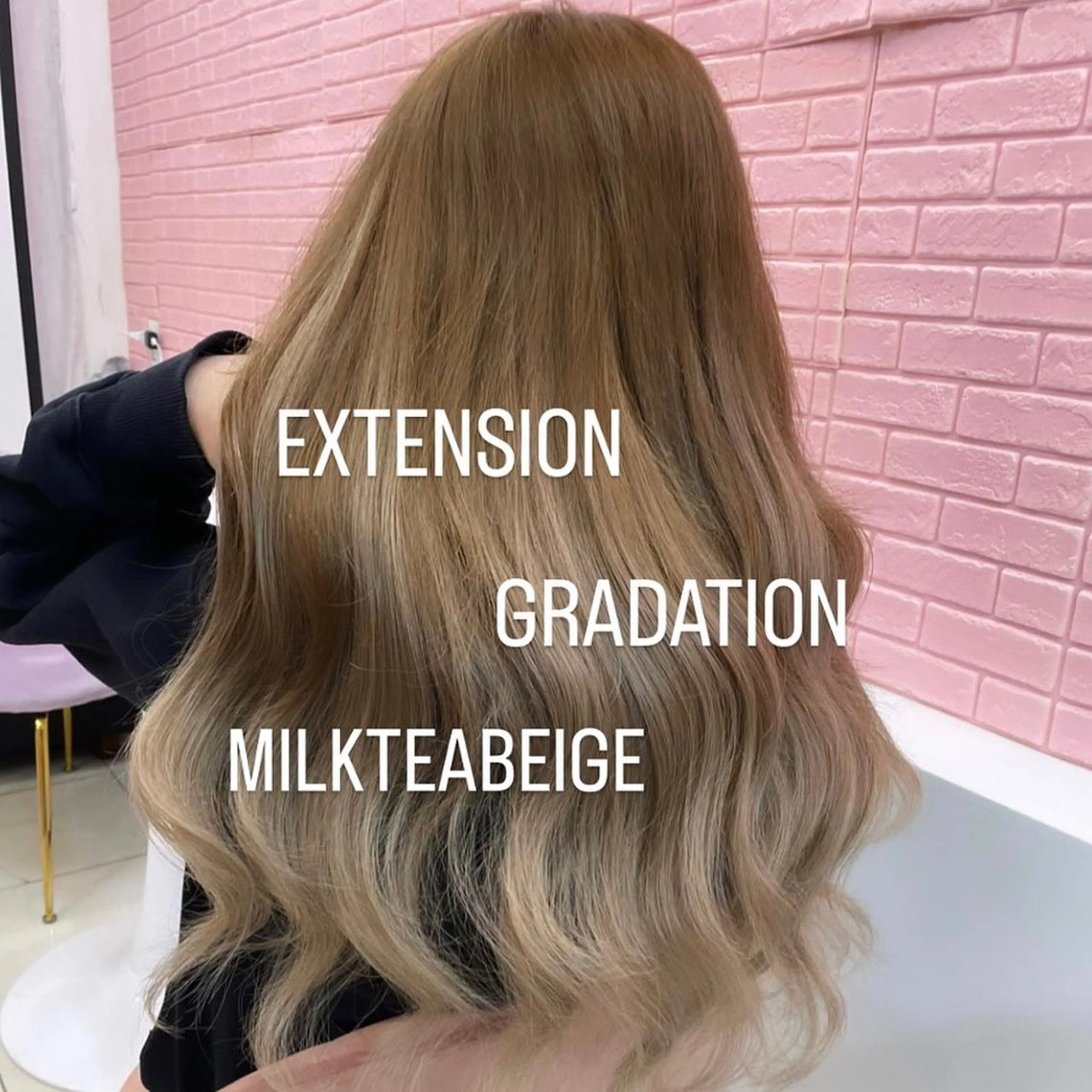 ロング カラー ヘアカラー エクステ エクステ🩵ブリーチ 韓国ヘア🩵KAEのヘアスタイル