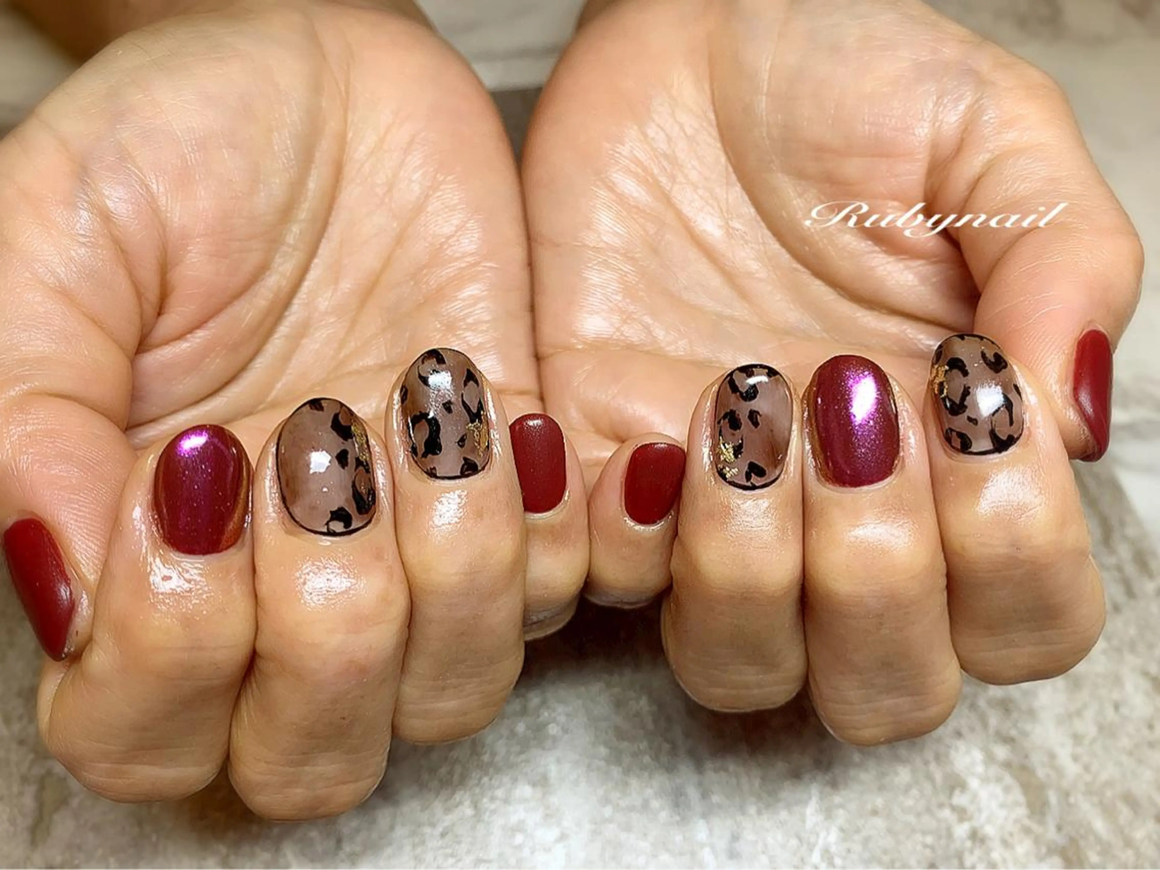 ネイル アニマル柄 Rubynail所属・プライベートサロン Rubynailのネイルデザイン