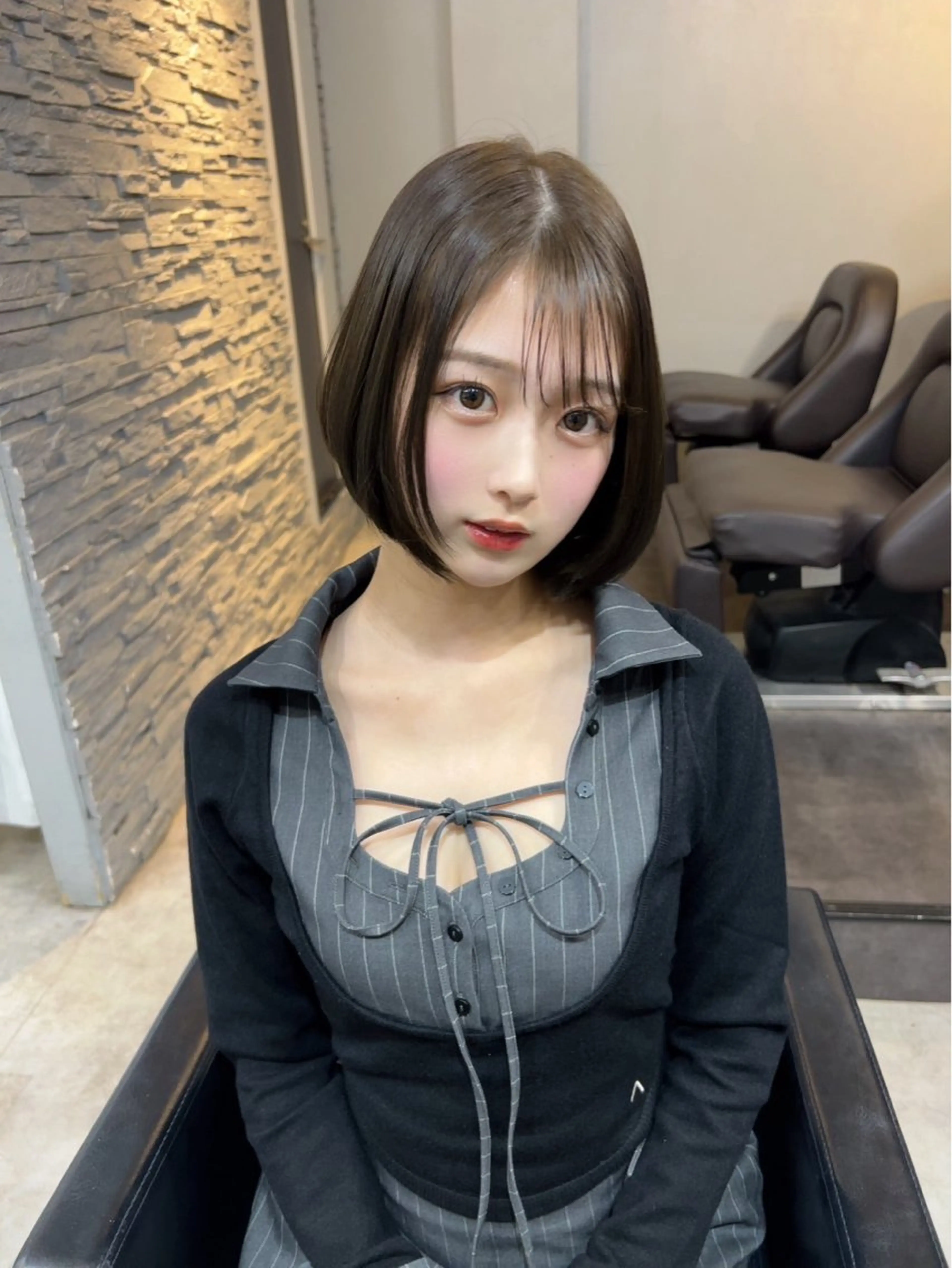 ショート カラー 🪞上品で可愛い韓国 ヘア🪞Rikutoのヘアスタイル