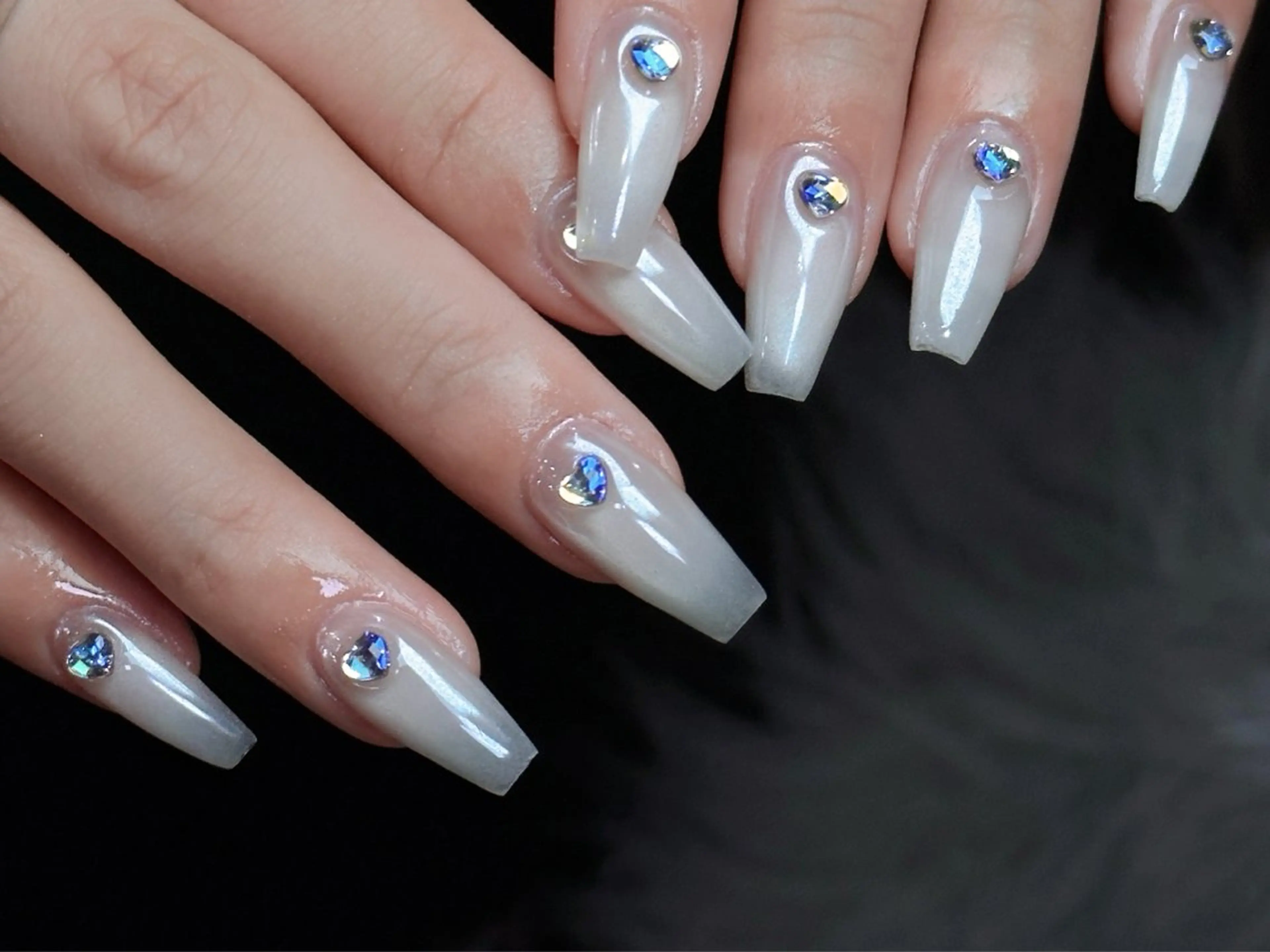 チップ長さ出し✨オーロラ/ミラー🤍🦄✨¥11990の写真