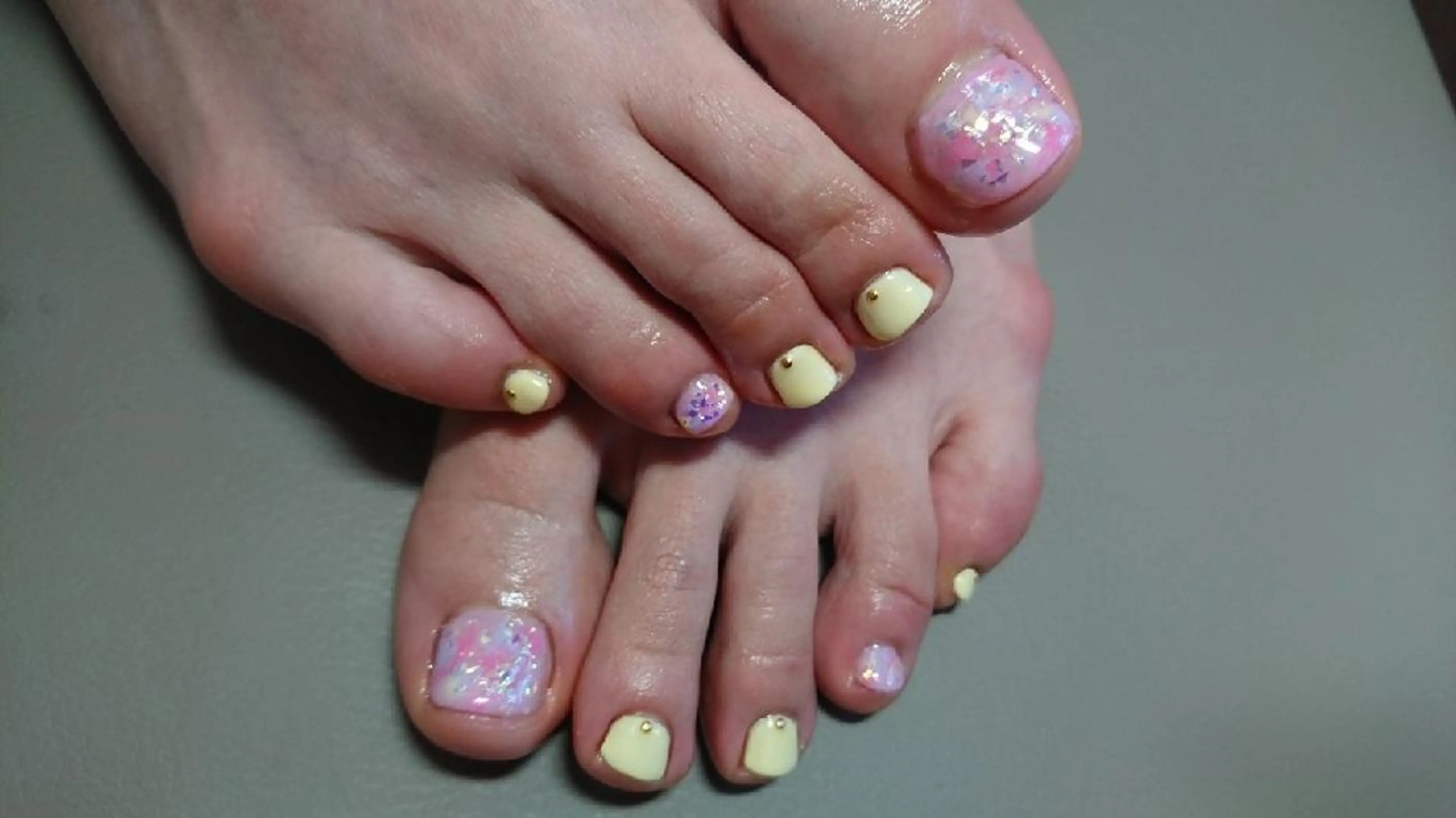 ネイル フットネイル ジェルネイル 春ネイル 平野 亜季のネイルデザイン