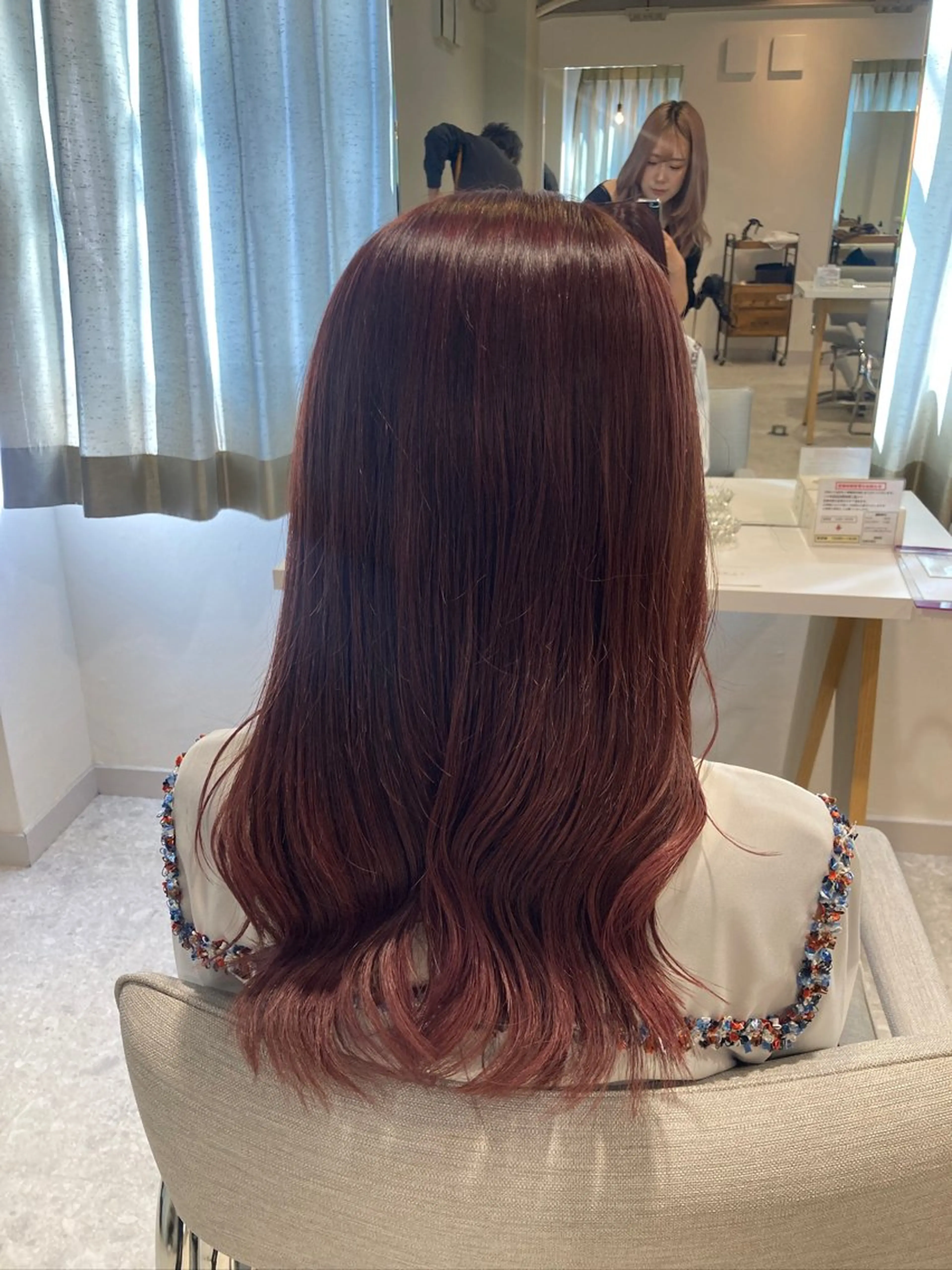 ロング カラー ナルセナツキ 👾ハイトーンのヘアスタイル