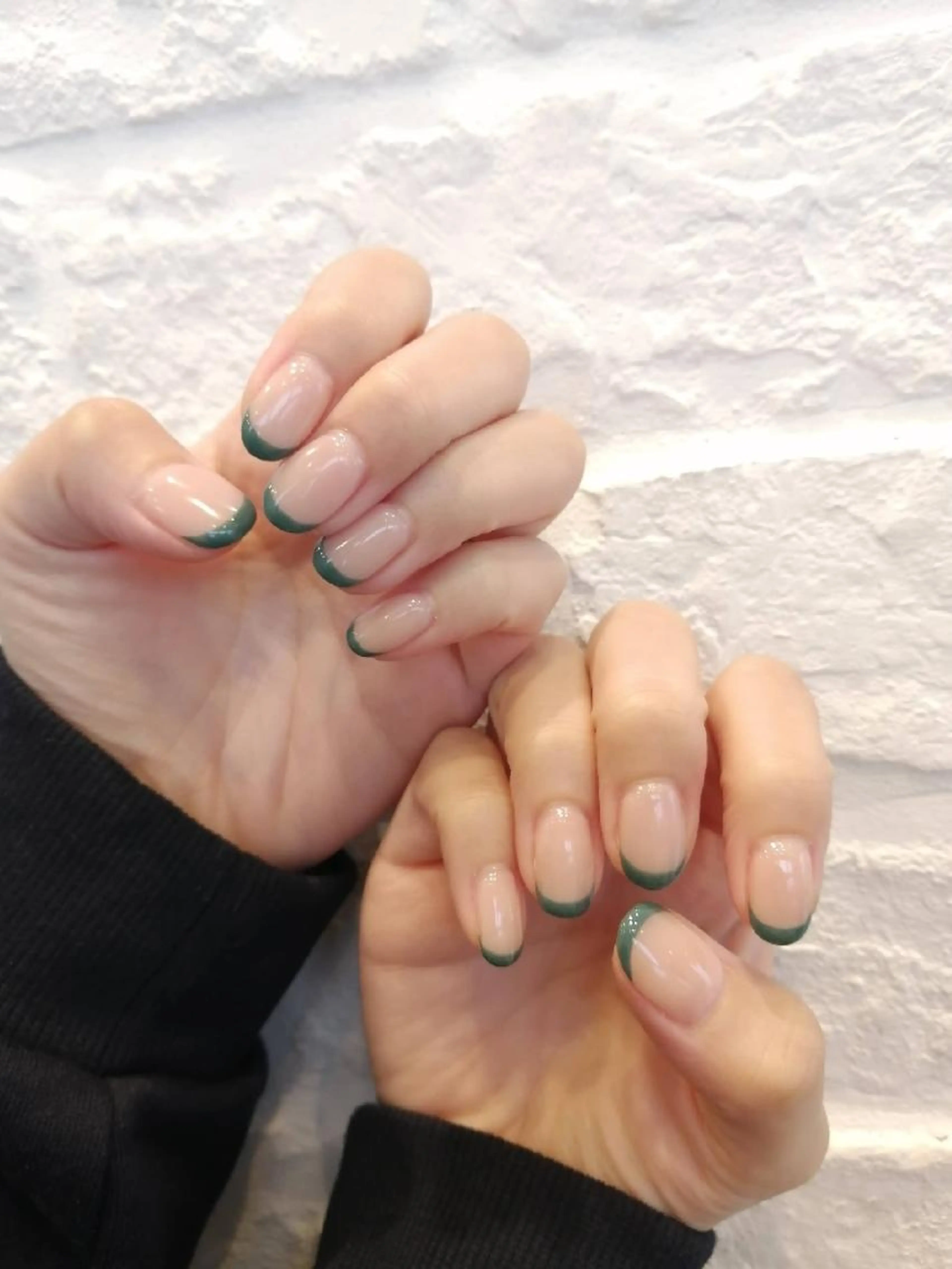 オフィスネイルにも💅　フレンチネイル¥7550🌙　オフ込の写真