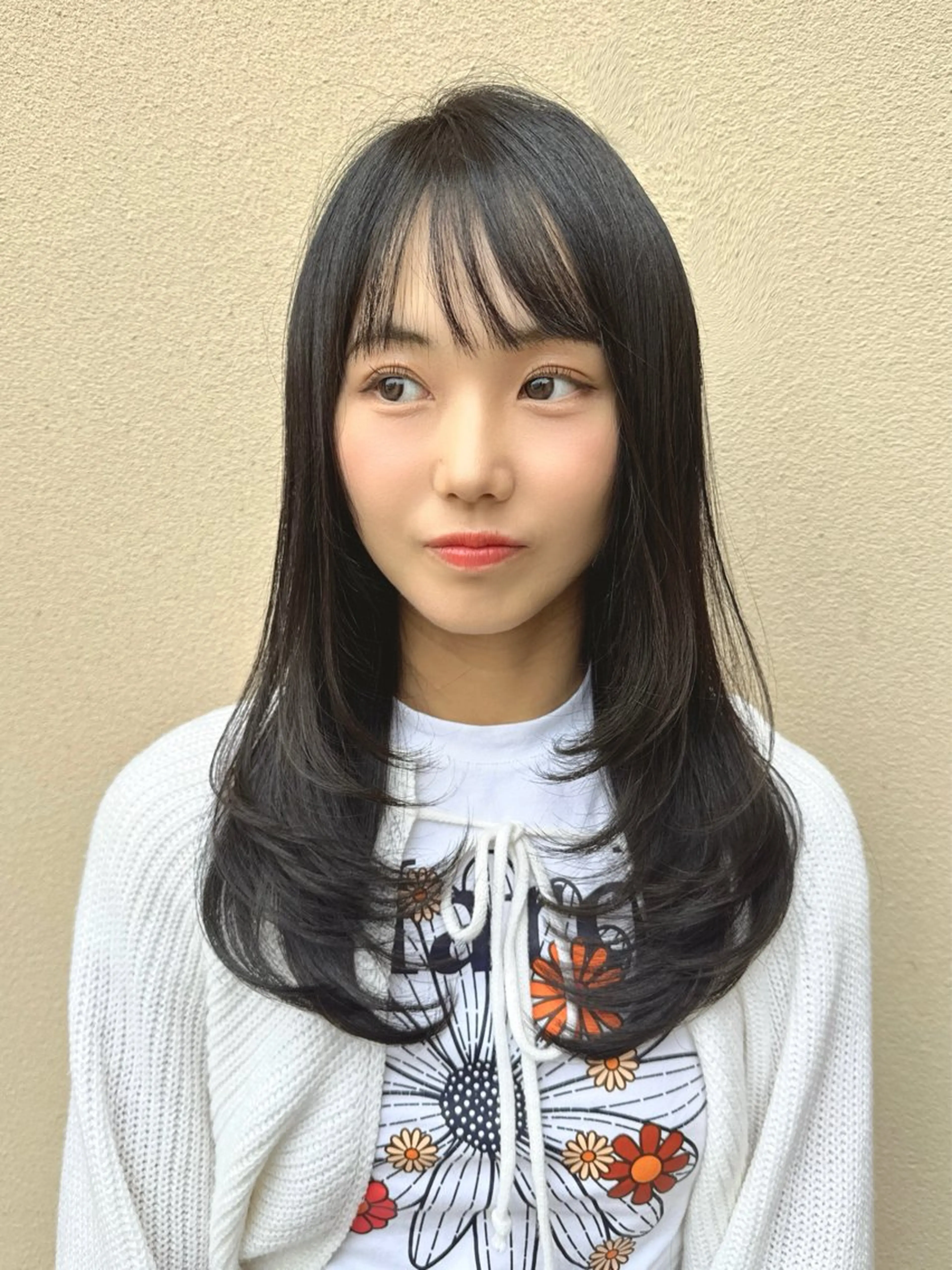 ロング レイヤーカット 西宮ガーデンズ k-two土田陸登のヘアスタイル