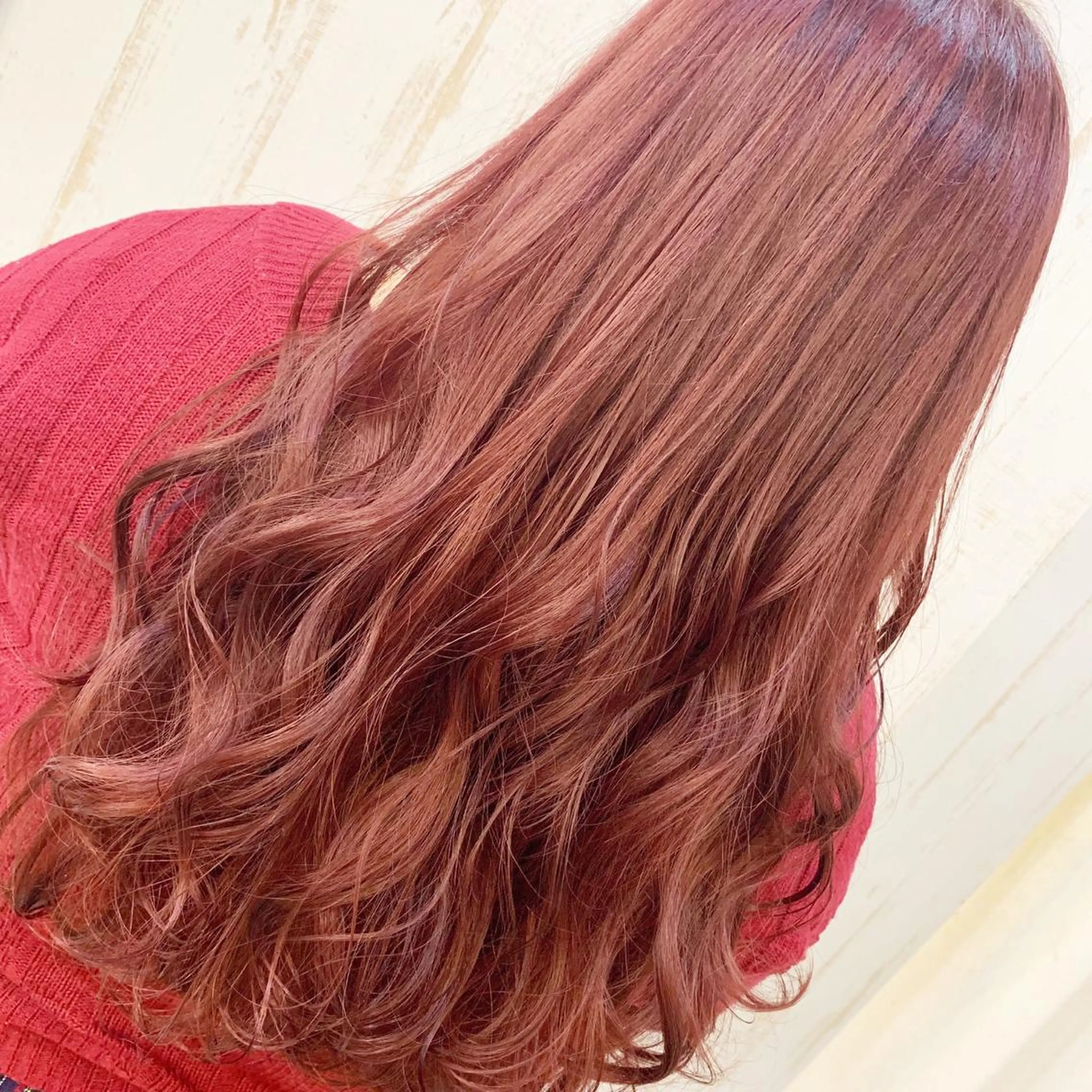 ロング カラー パーマ ピンクカラー 髪質改善 トリートメント ヘアカラー トリートメント 新宿color🐝 AYAKA🌈💖のヘアスタイル