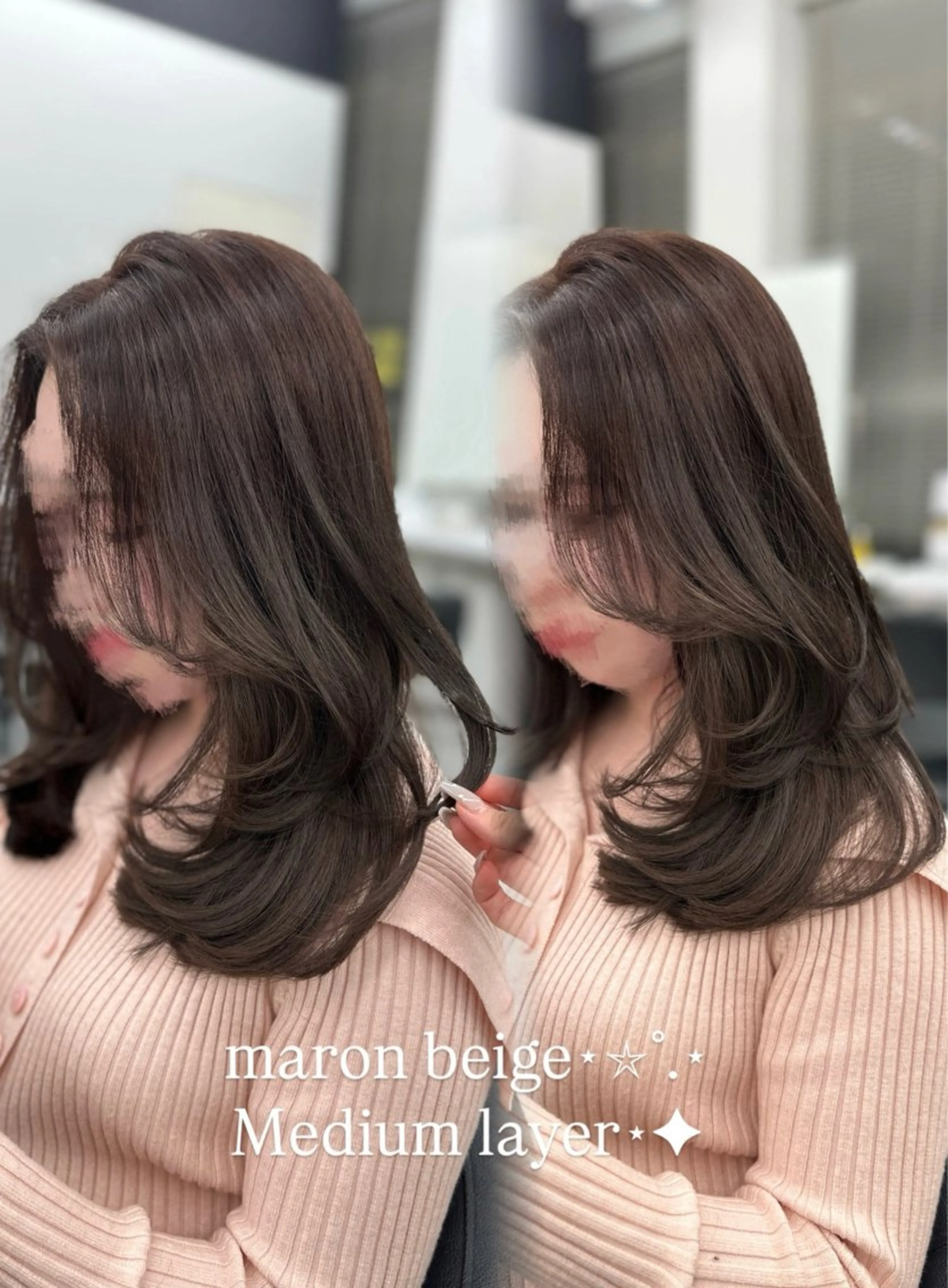 カラー パーマ ヘアアレンジ メンズ ♥️韓国ヘア レイヤー♥️ゆりのヘアスタイル