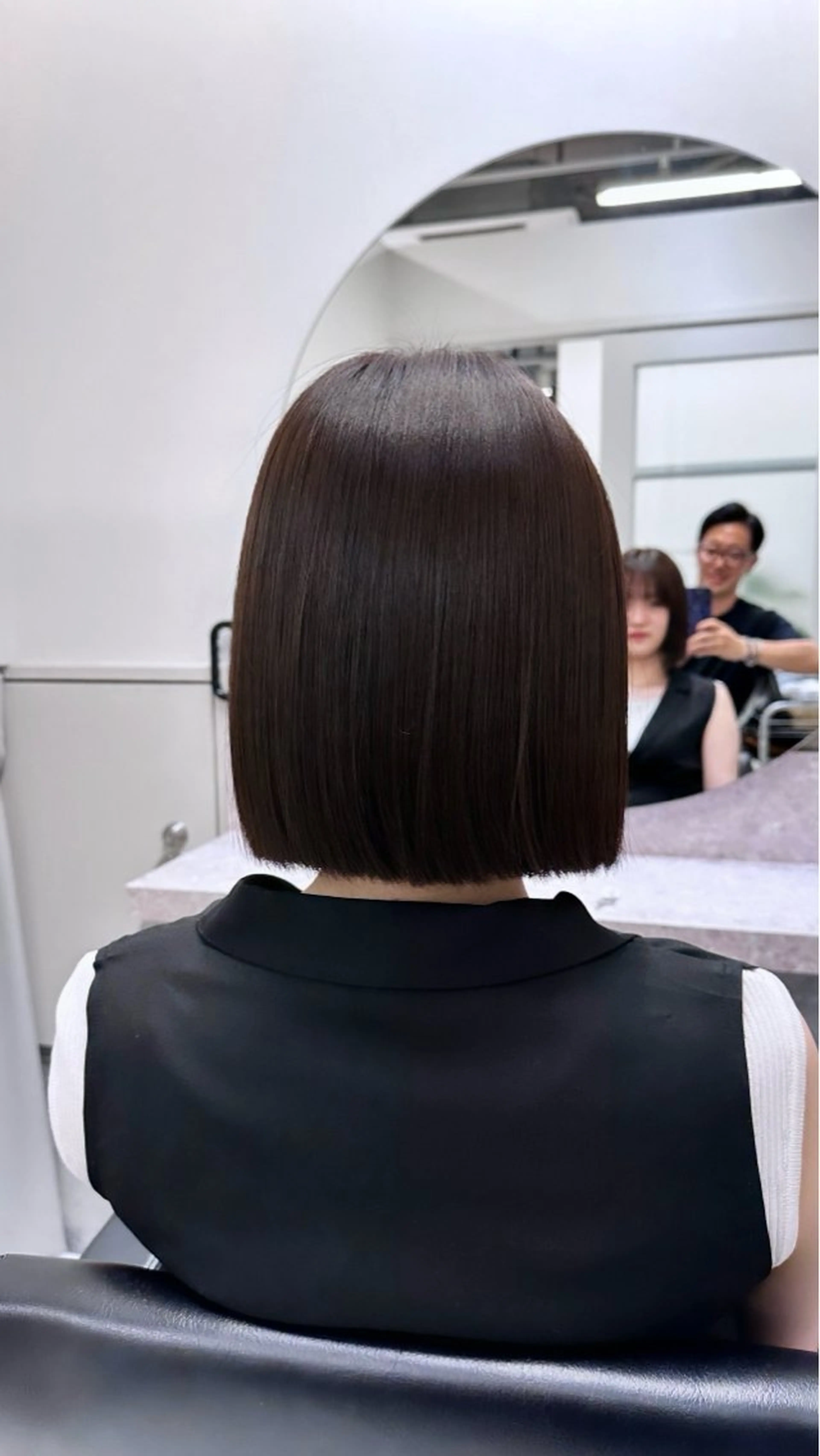 ショート ボブ カット ヘアカラー 縮毛矯正 トリートメント JYO 髪質改善専門家のヘアスタイル