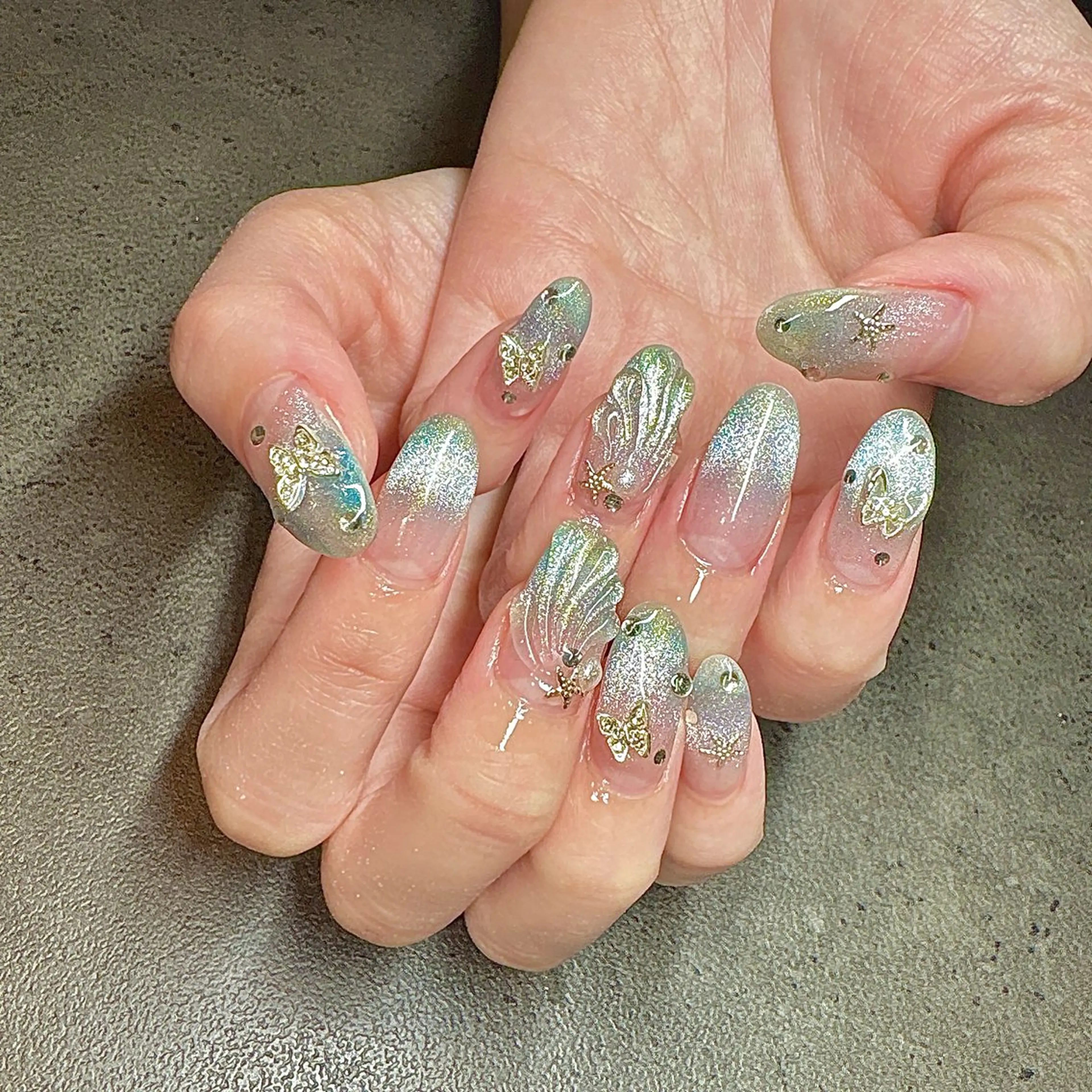 ネイル ジェルネイル しば まなみのネイルデザイン