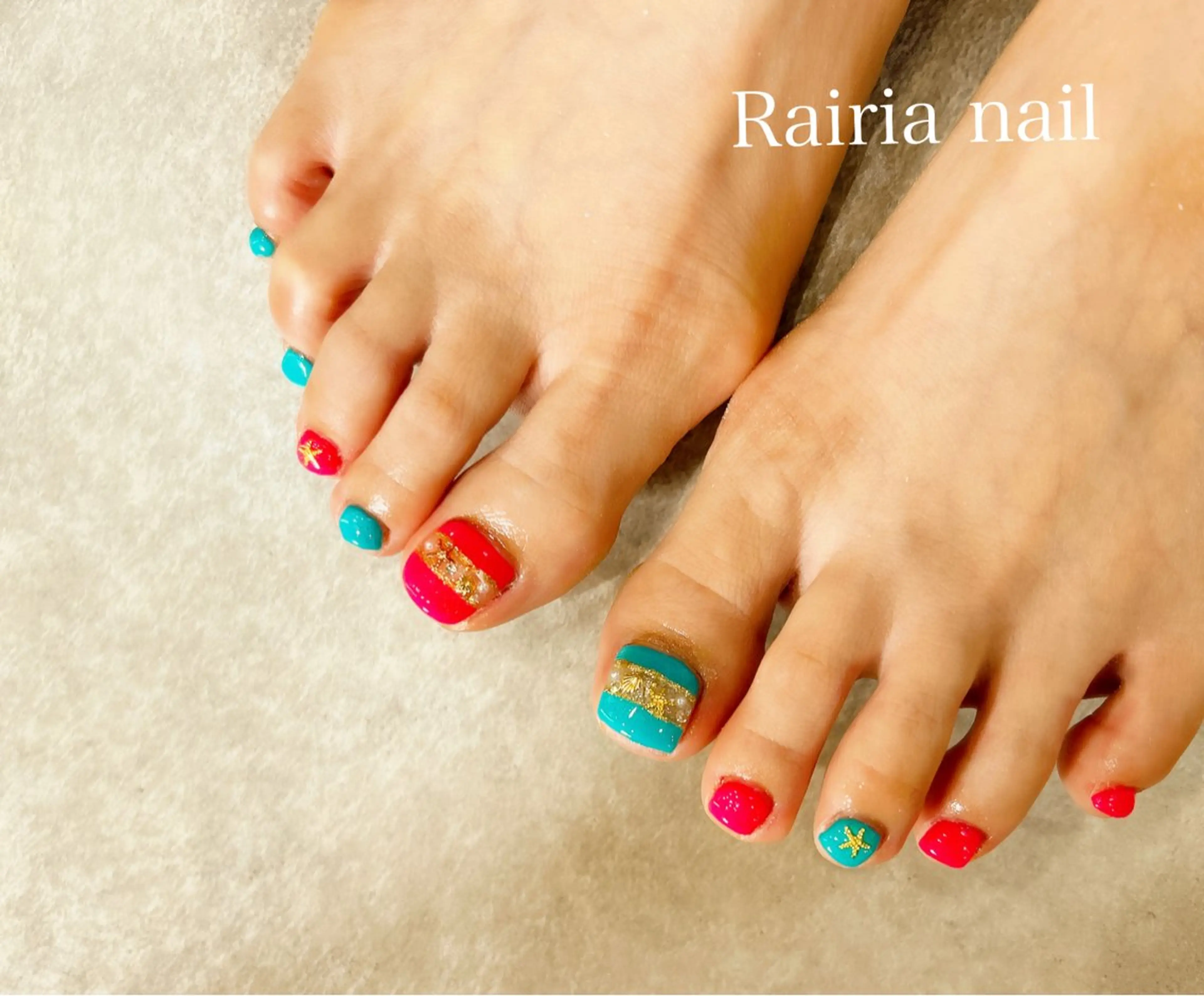 ネイル フットネイル Rairia nail本八幡店のネイルデザイン