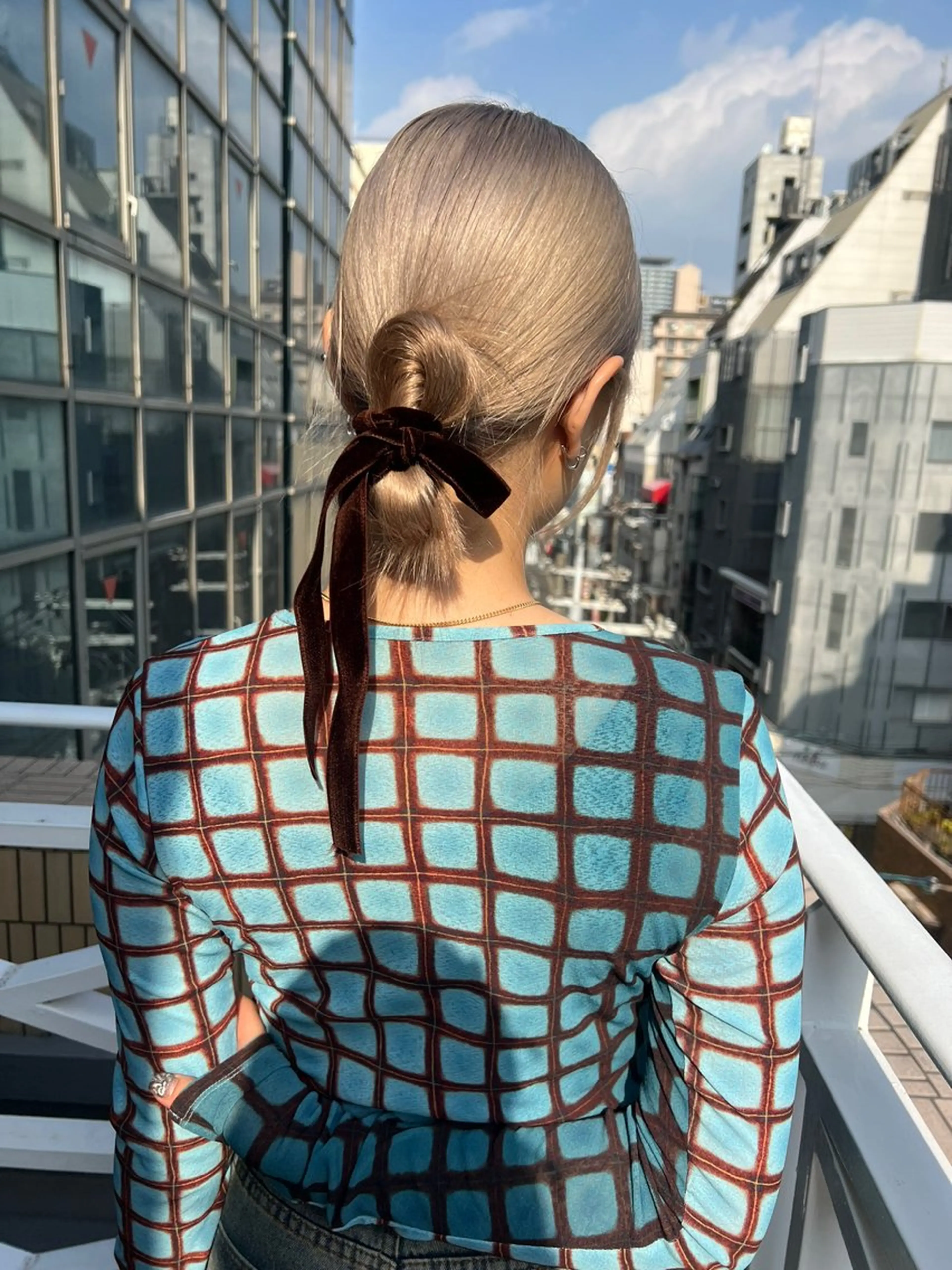 セミロング カット ヘアカラー ブリーチ/ハイトーン /心斎橋/カノンのヘアスタイル