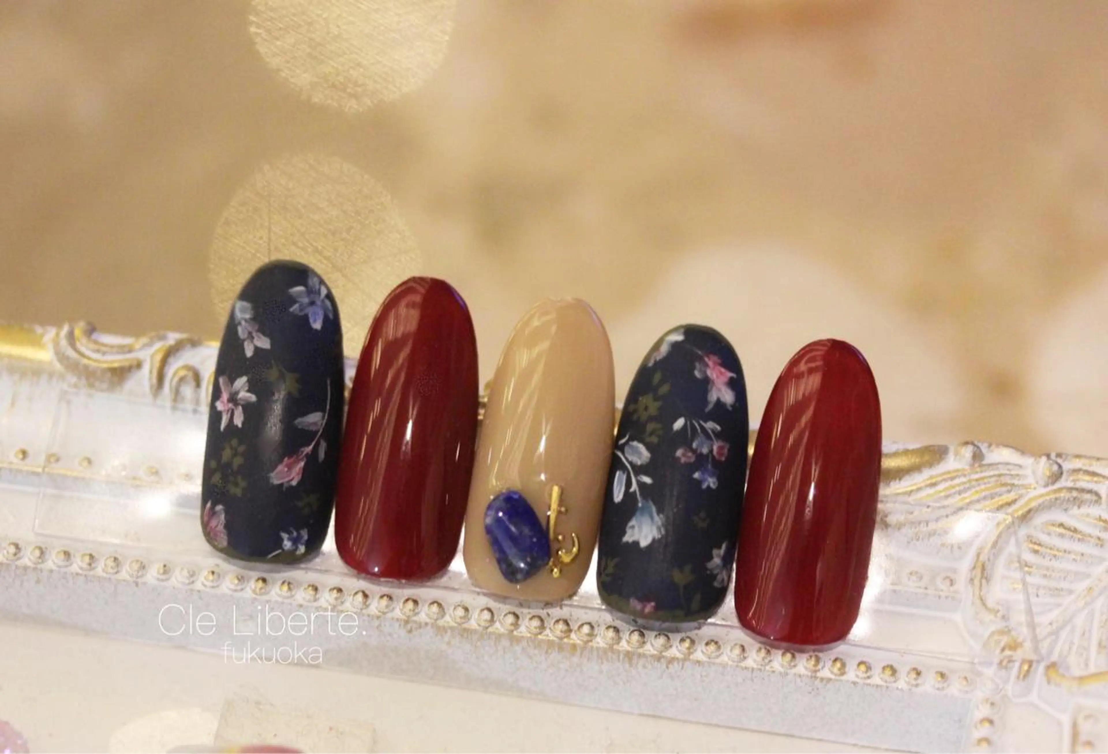 ネイル フラワーネイル Elio所属・Elio 国泰寺のネイルデザイン