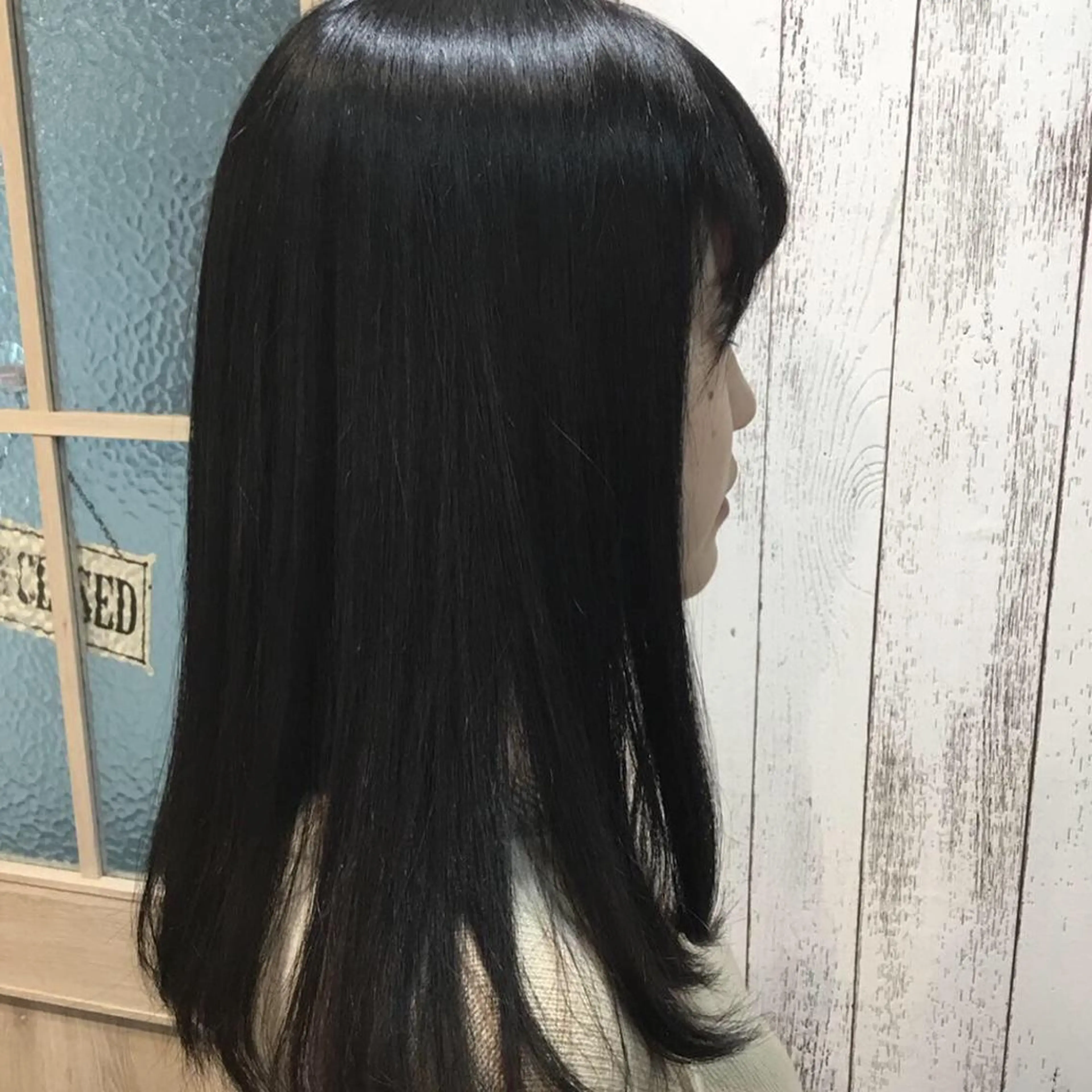セミロング カラー パーマ 金崎 新吾のヘアスタイル