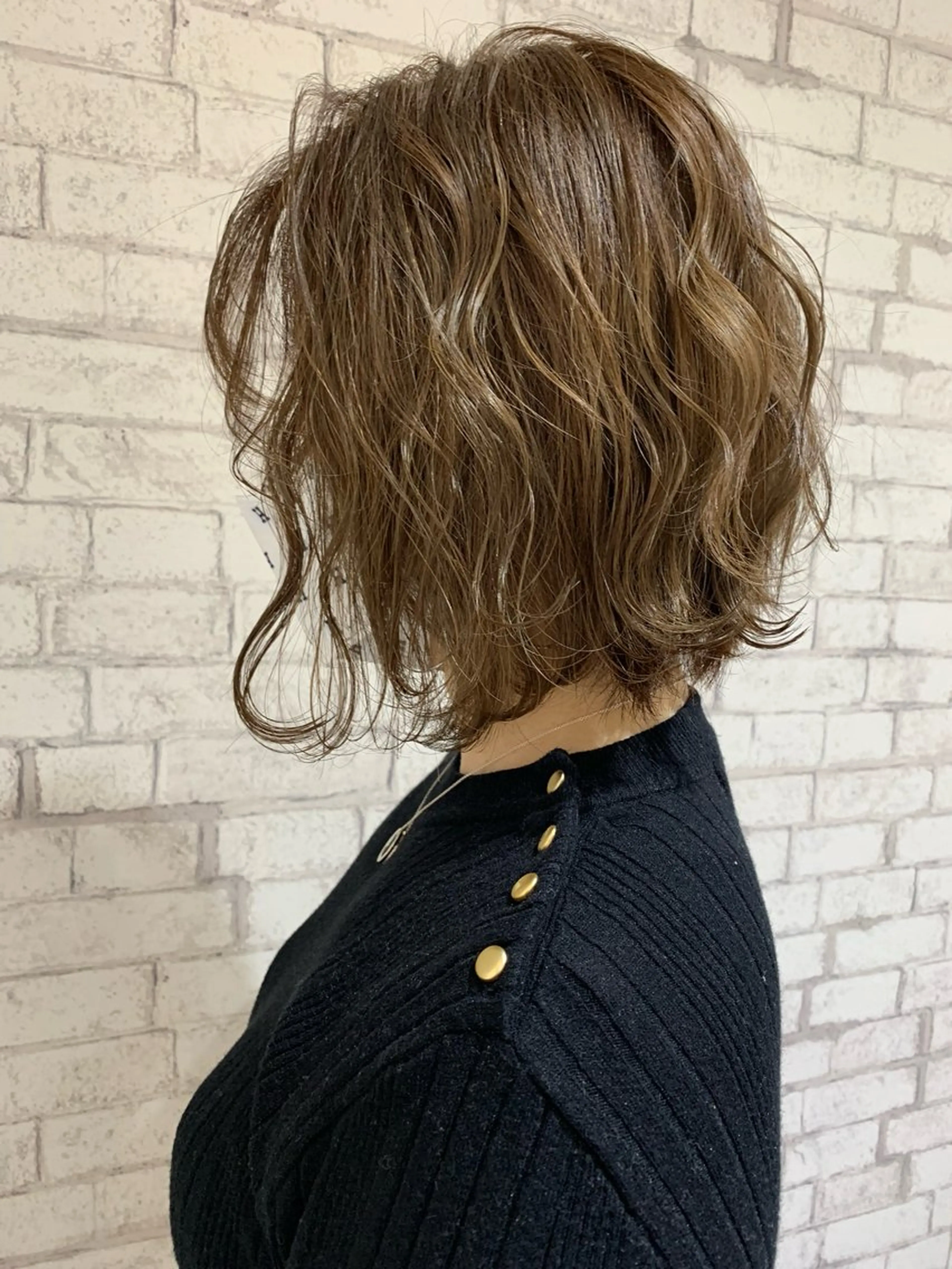 ミディアム カラー ✂️小顔カット✂️ 山本有紀のヘアスタイル
