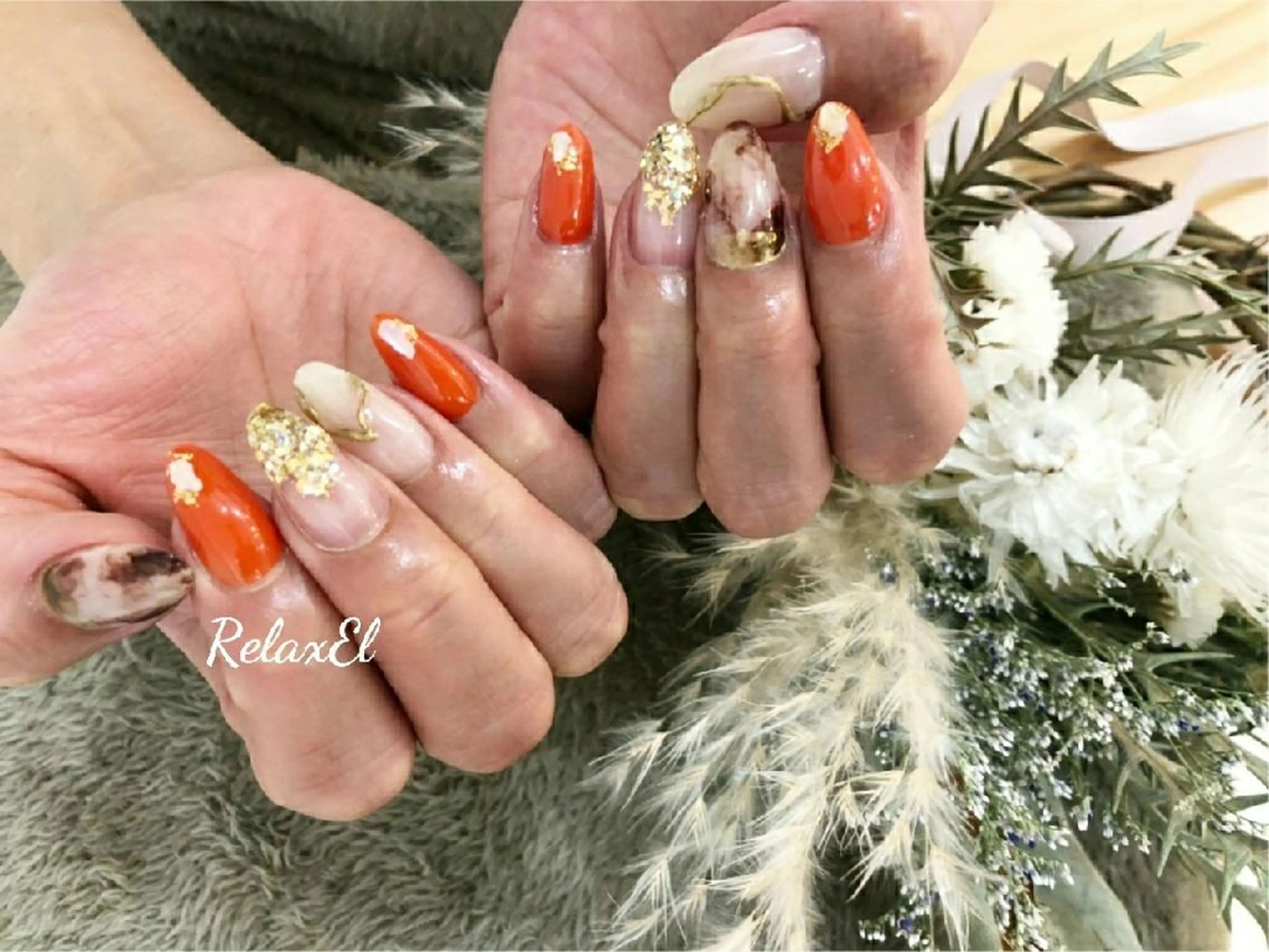 ネイル ニュアンスネイル RelaxEl リラクセル所属・中野 智美のネイルデザイン