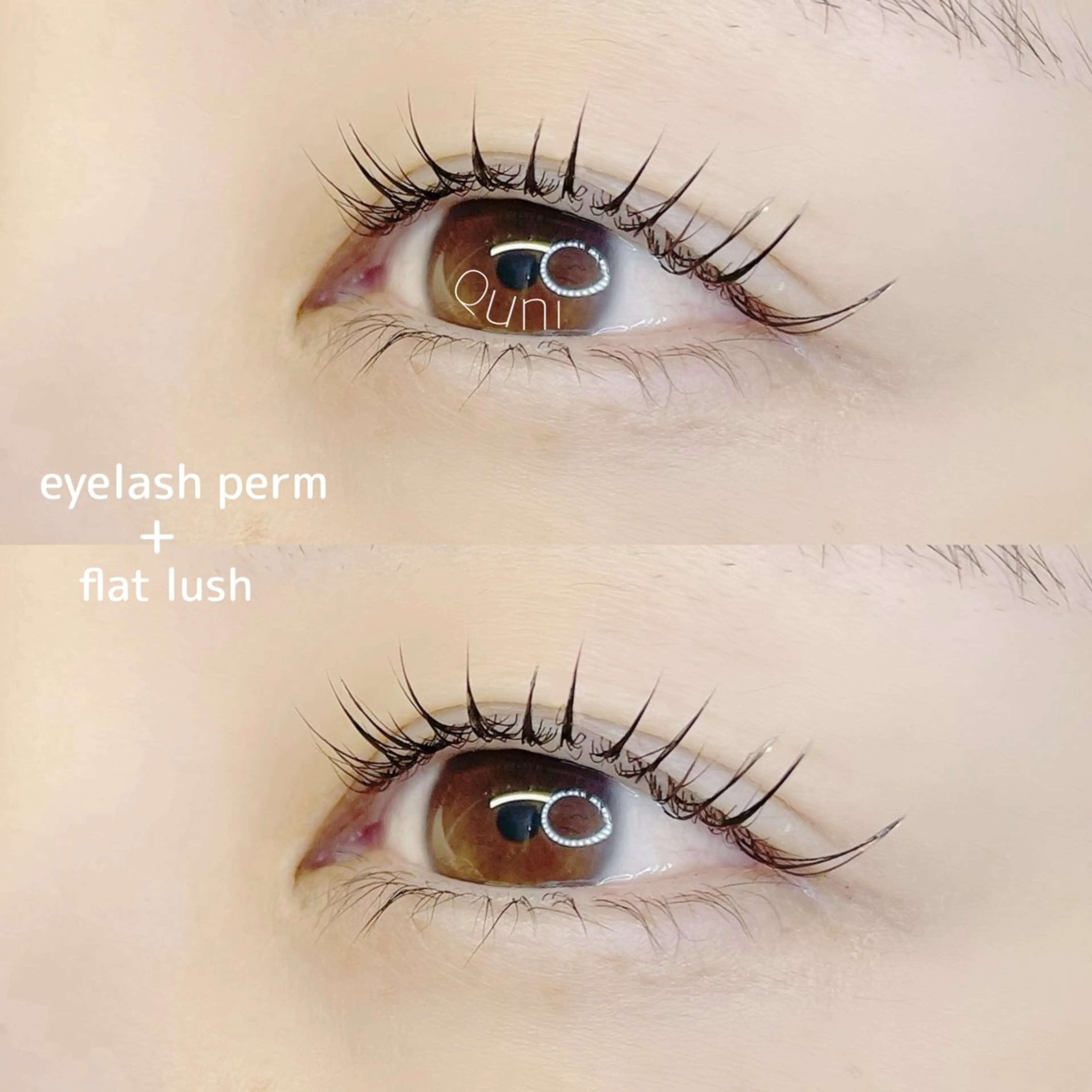 マツエク・マツパ フラットラッシュ Quni ☁️のマツエク・マツパデザイン