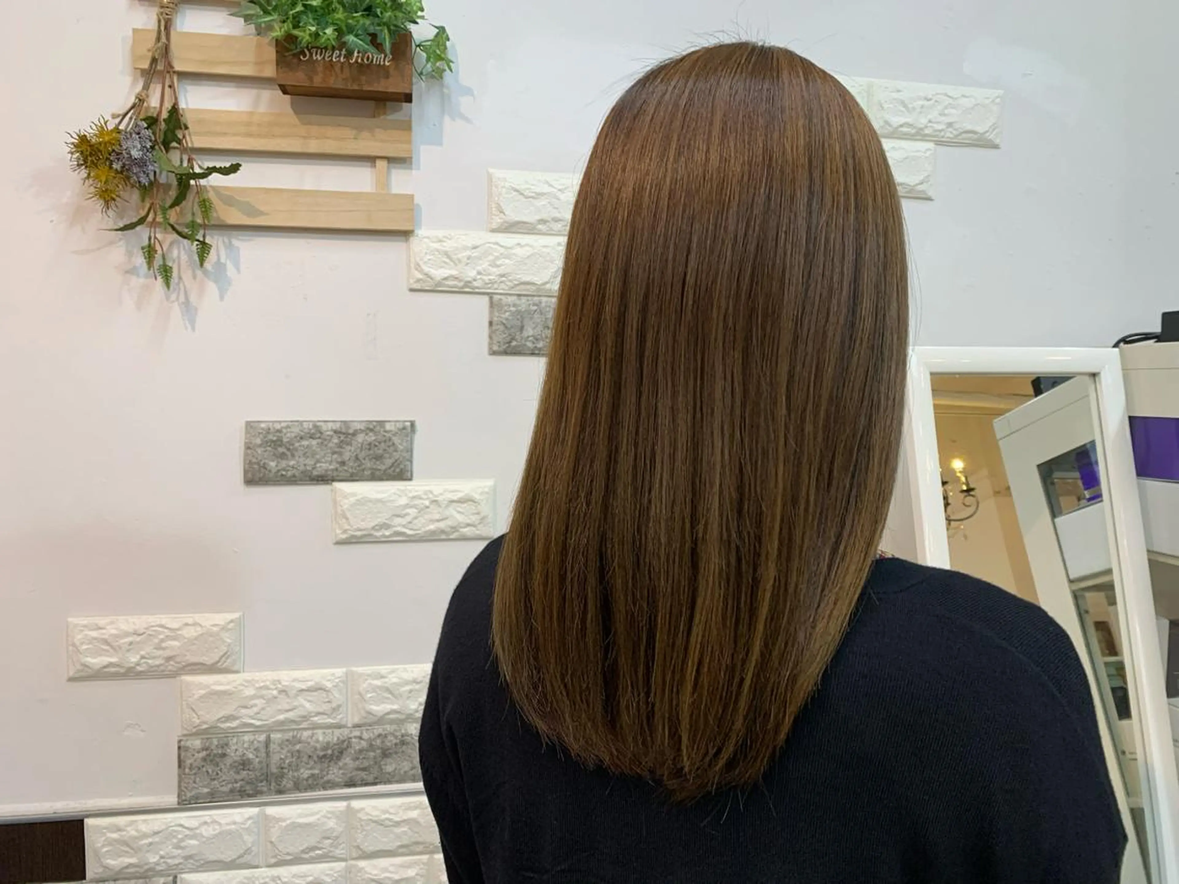 セミロング 大人女性ぼかし メンズ強化🦙平作のヘアスタイル