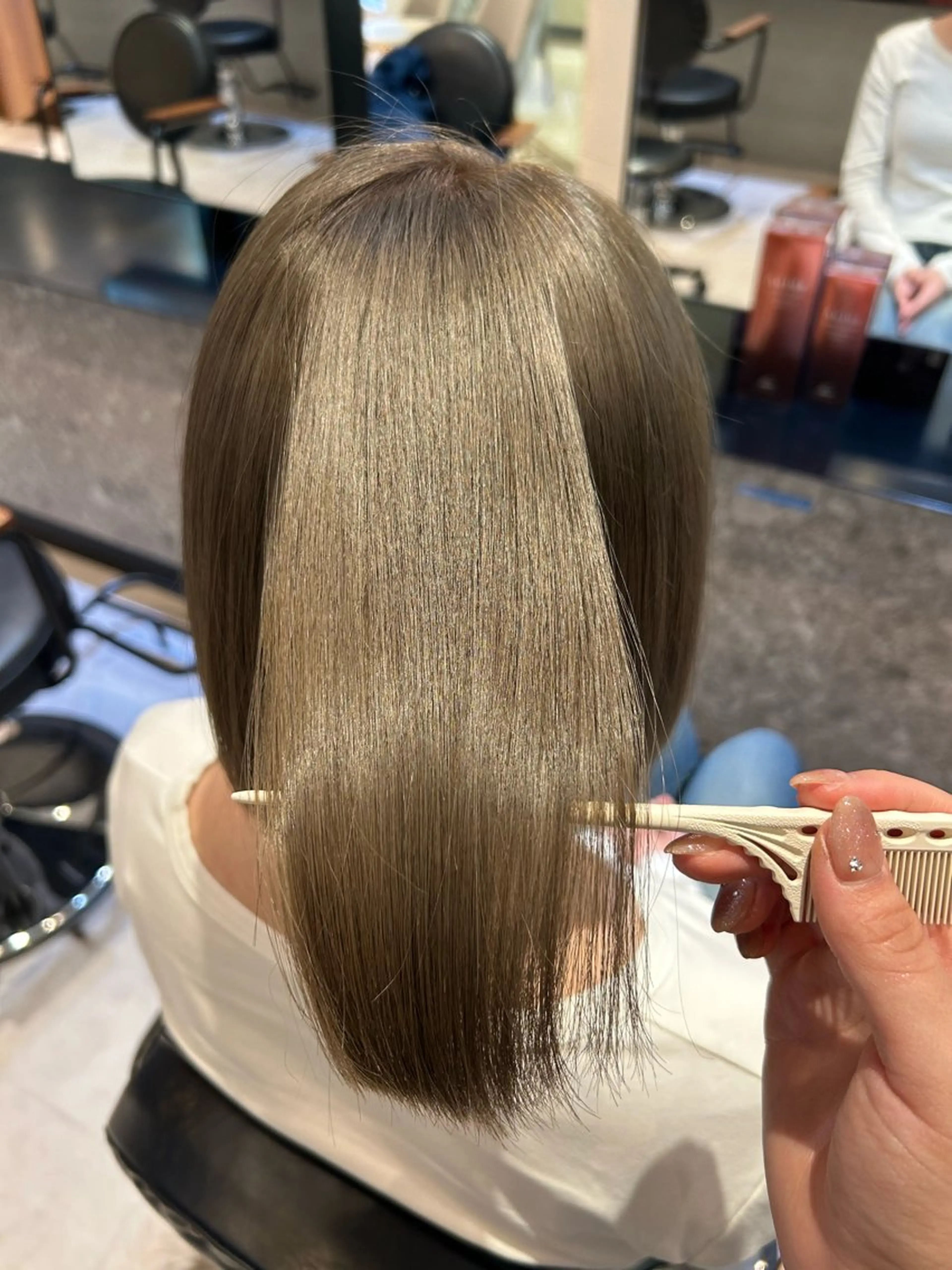 ショート カラー トリートメント カット ヘアカラー トリートメント 縮毛矯正/カット/ 韓国ヘア/蛯原🍤のヘアスタイル