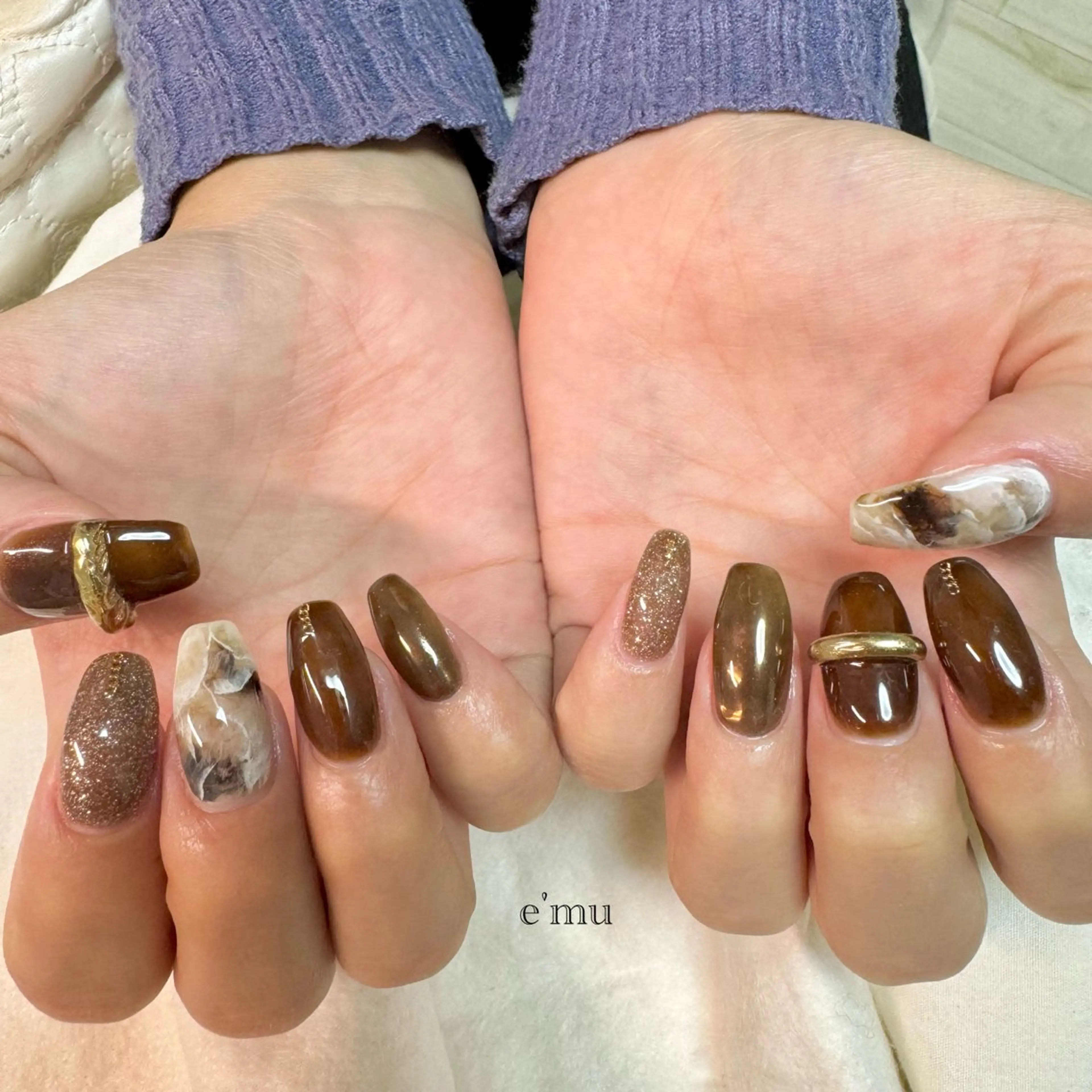 ネイル ニュアンスネイル ハンドネイル nail salon e'mu💐のネイルデザイン