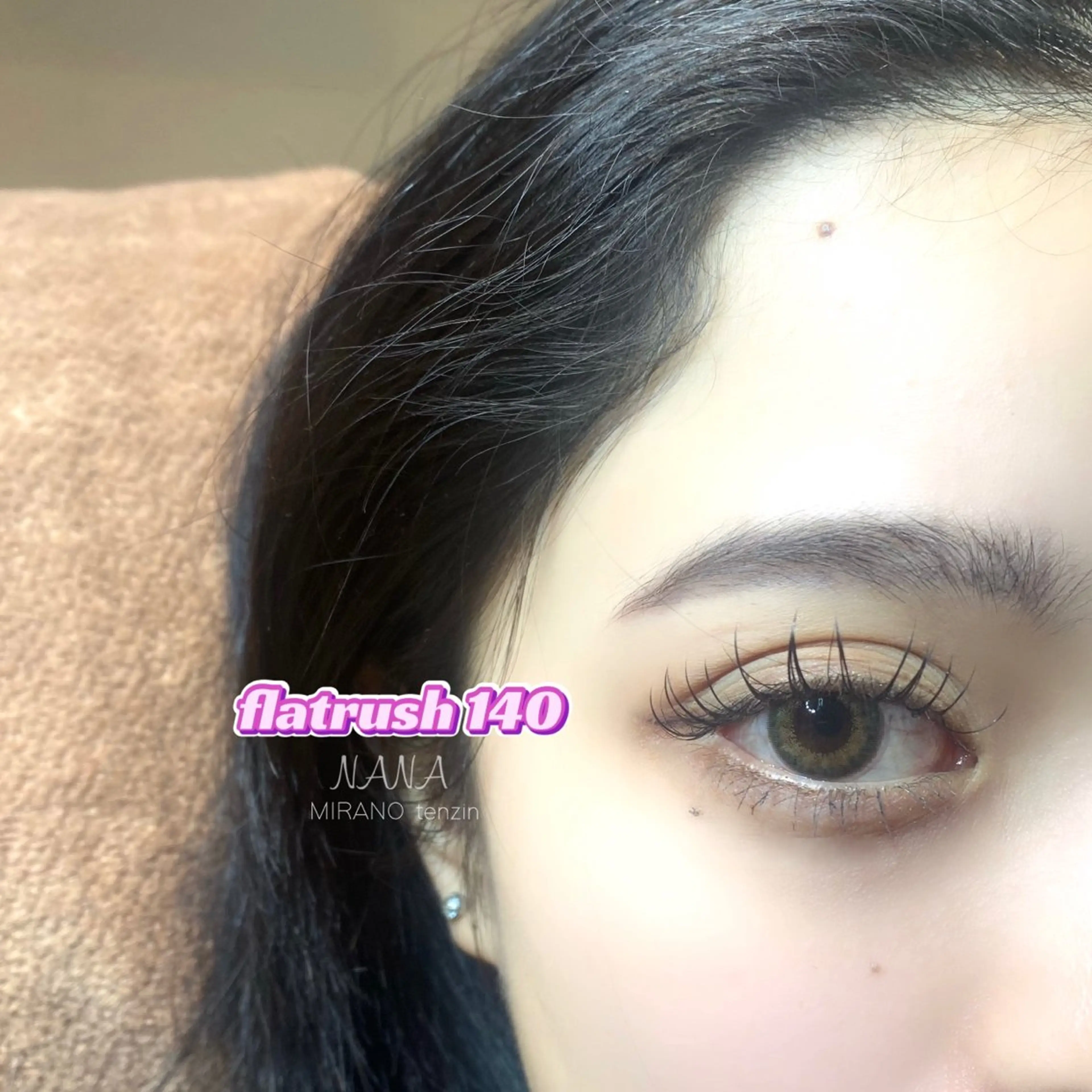 マツエク・マツパ フラットラッシュ NANA  MILANO所属・𝘒𝘈𝘌𝘋𝘌 天神𝘕𝘈𝘕𝘈のマツエク・マツパデザイン