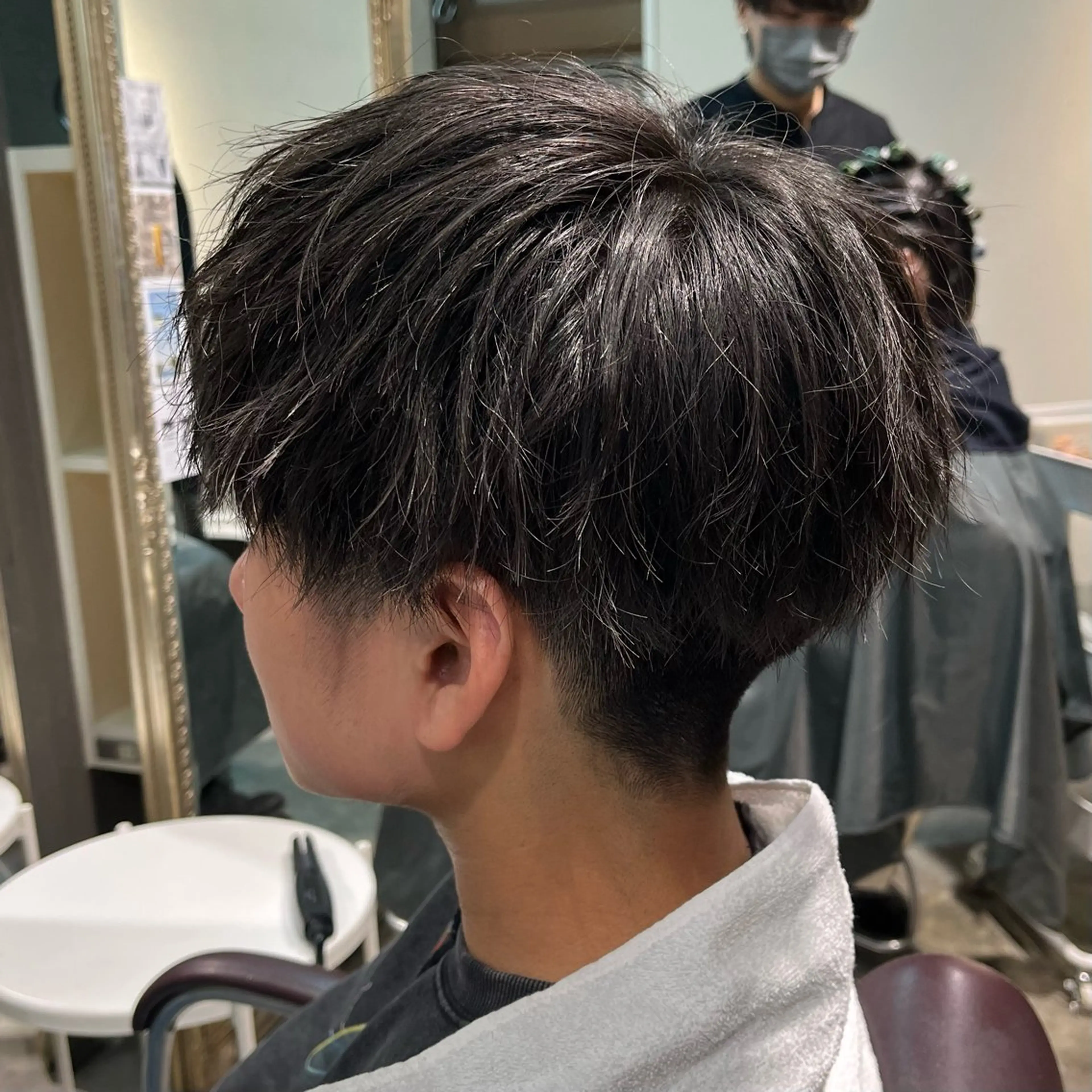 メンズ マッシュ フェザーパーマ🌙 毛流れ yuzukiのヘアスタイル