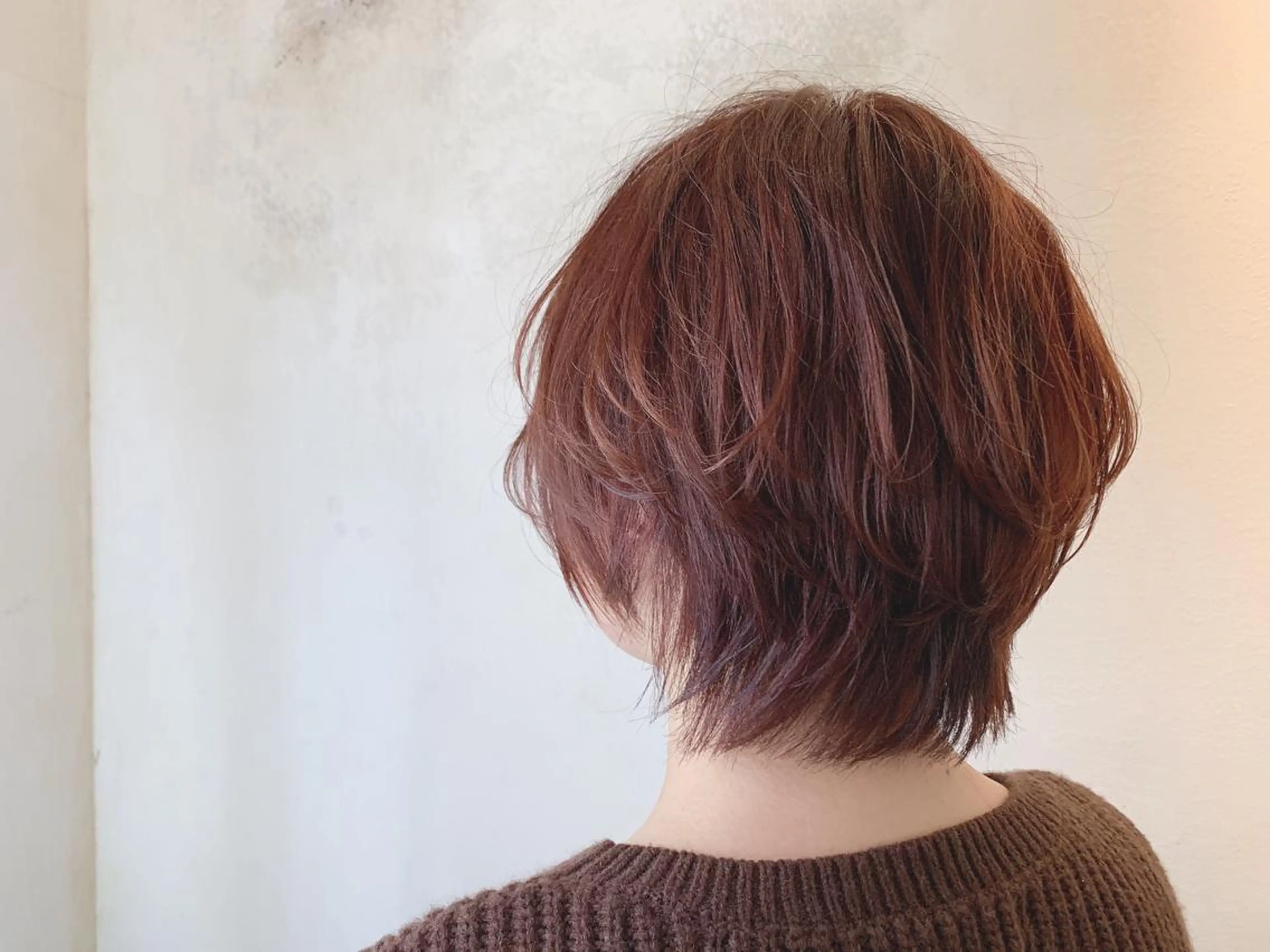 ショート カラー ピンクカラー ヘアカラー marie-anne 浜松元目店のヘアスタイル