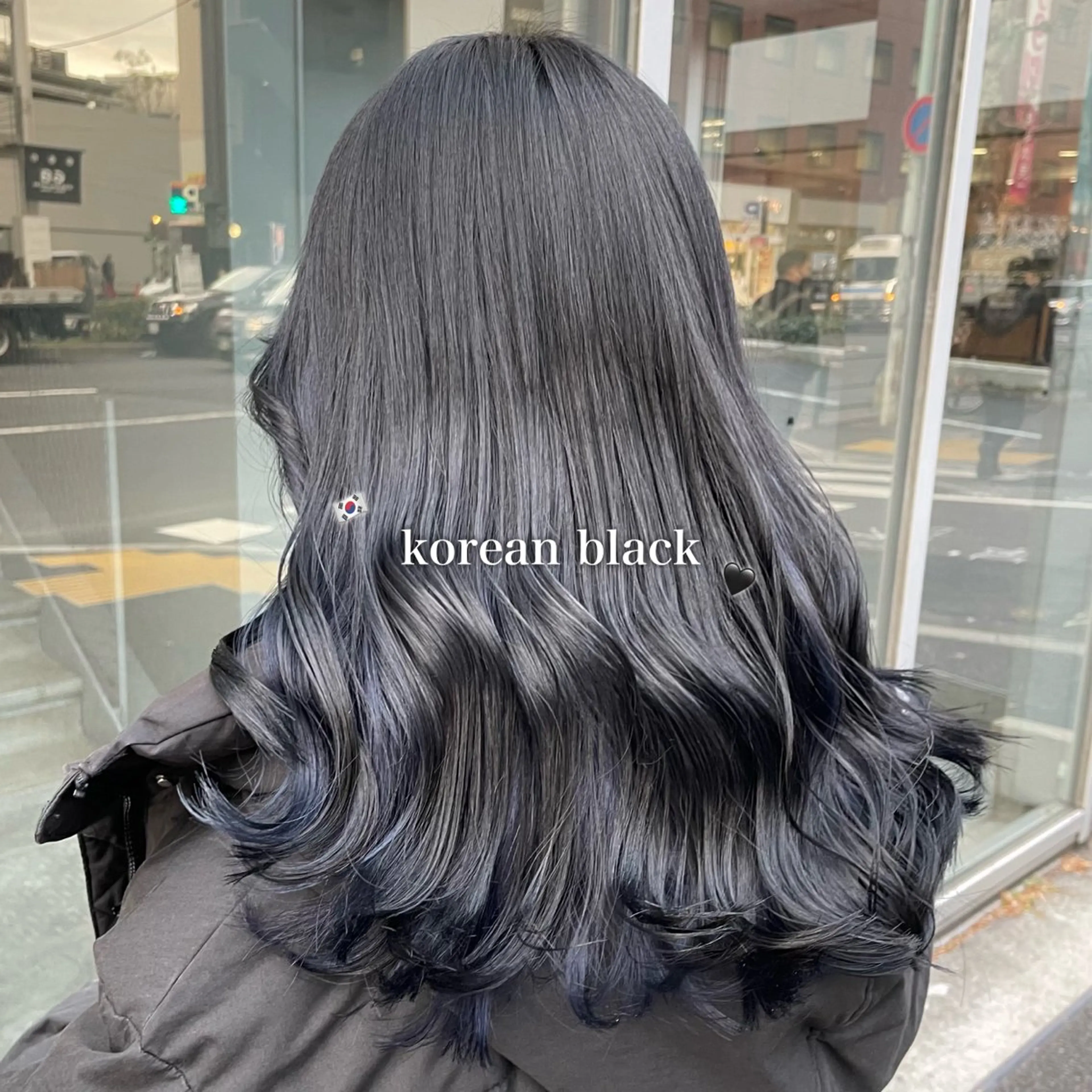 ロング カラー 韓国っぽ♡寒色/暗髪 🫧MOEKA🦋のヘアスタイル