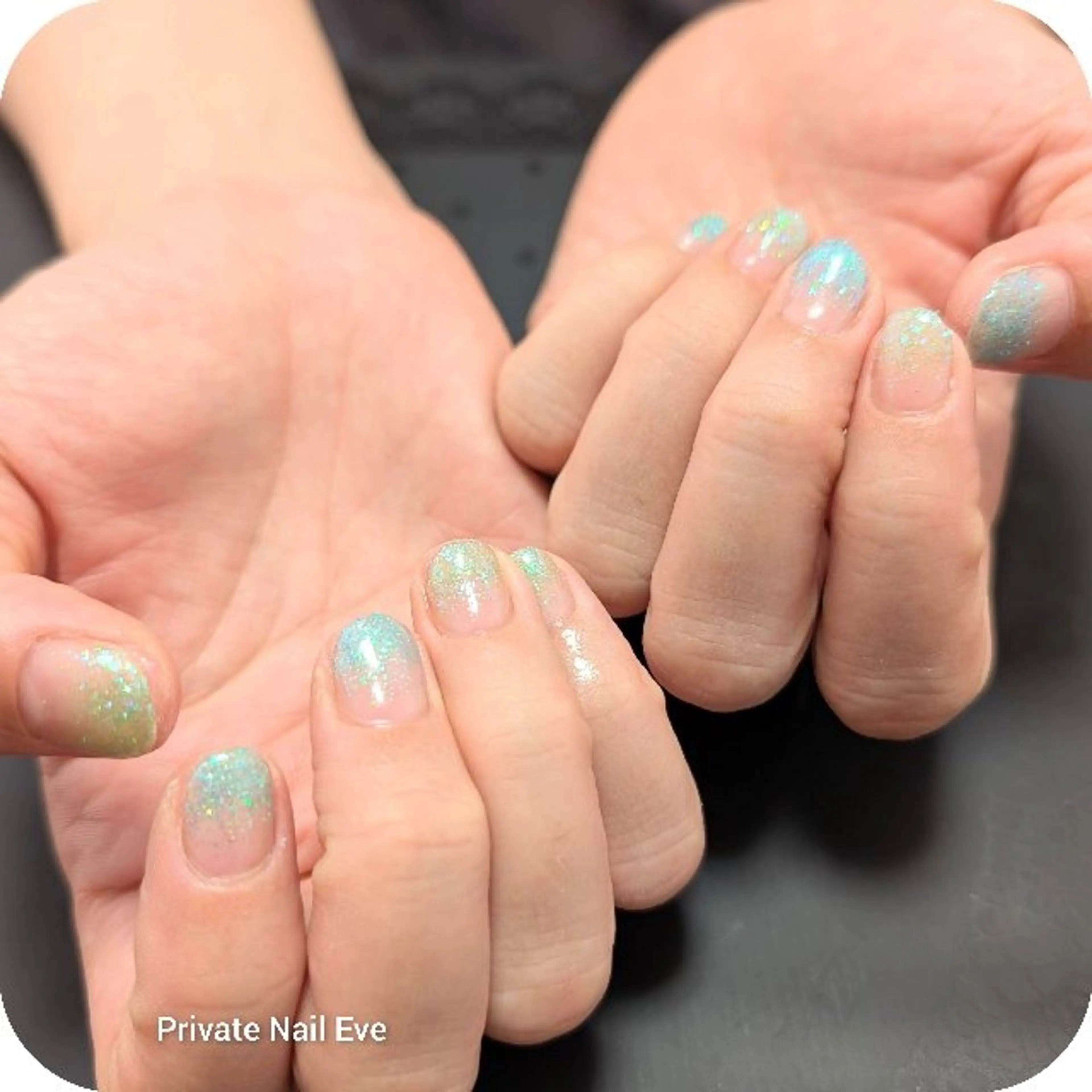 ネイル グラデーション ラメ(グリッター) ラメグラデーション ハンドネイル ネイル junkoのネイルデザイン