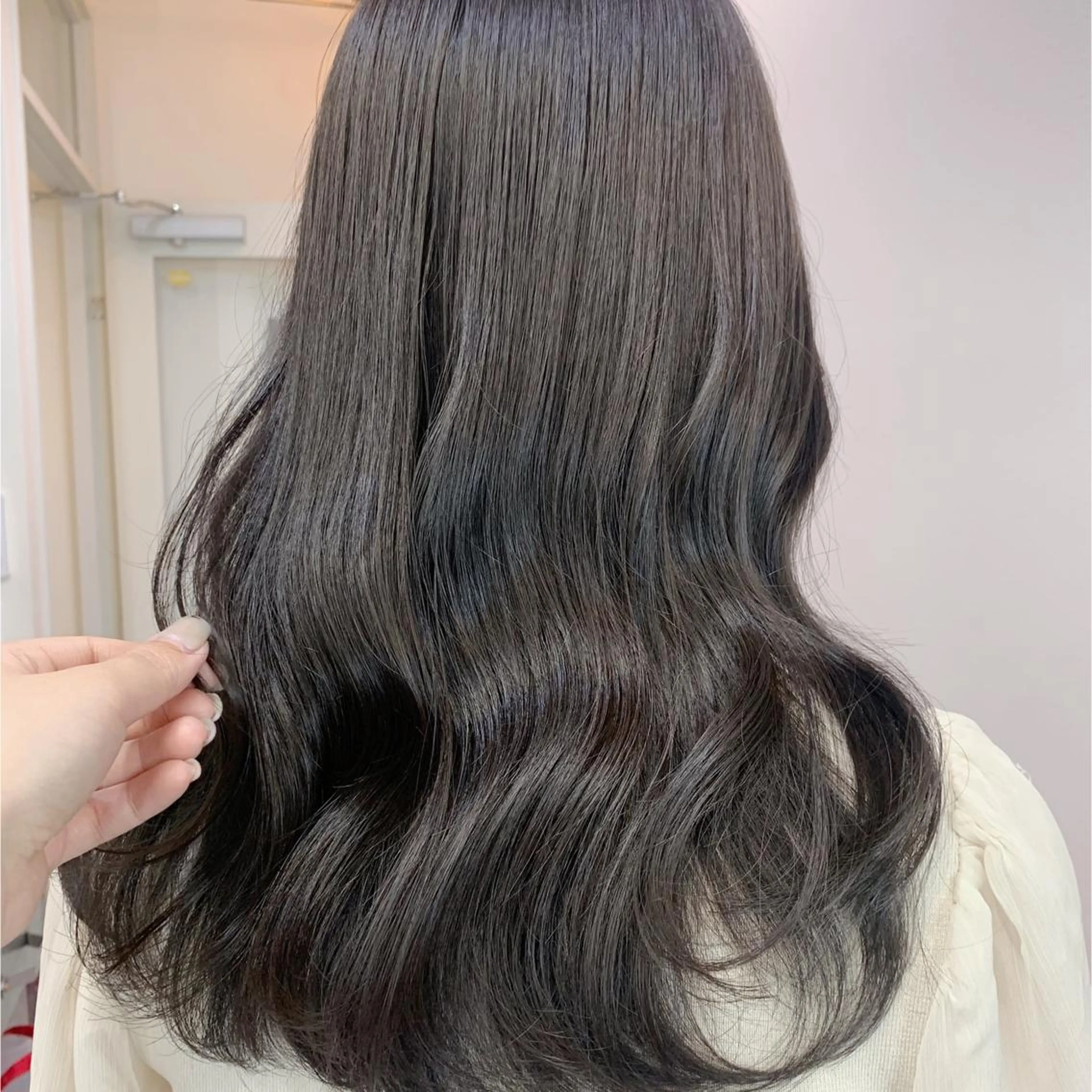 《🫧髪質改善セットクーポン🫧》艶髪カラー & アルカリ酸熱トリートメント💇🏻💕 "の写真