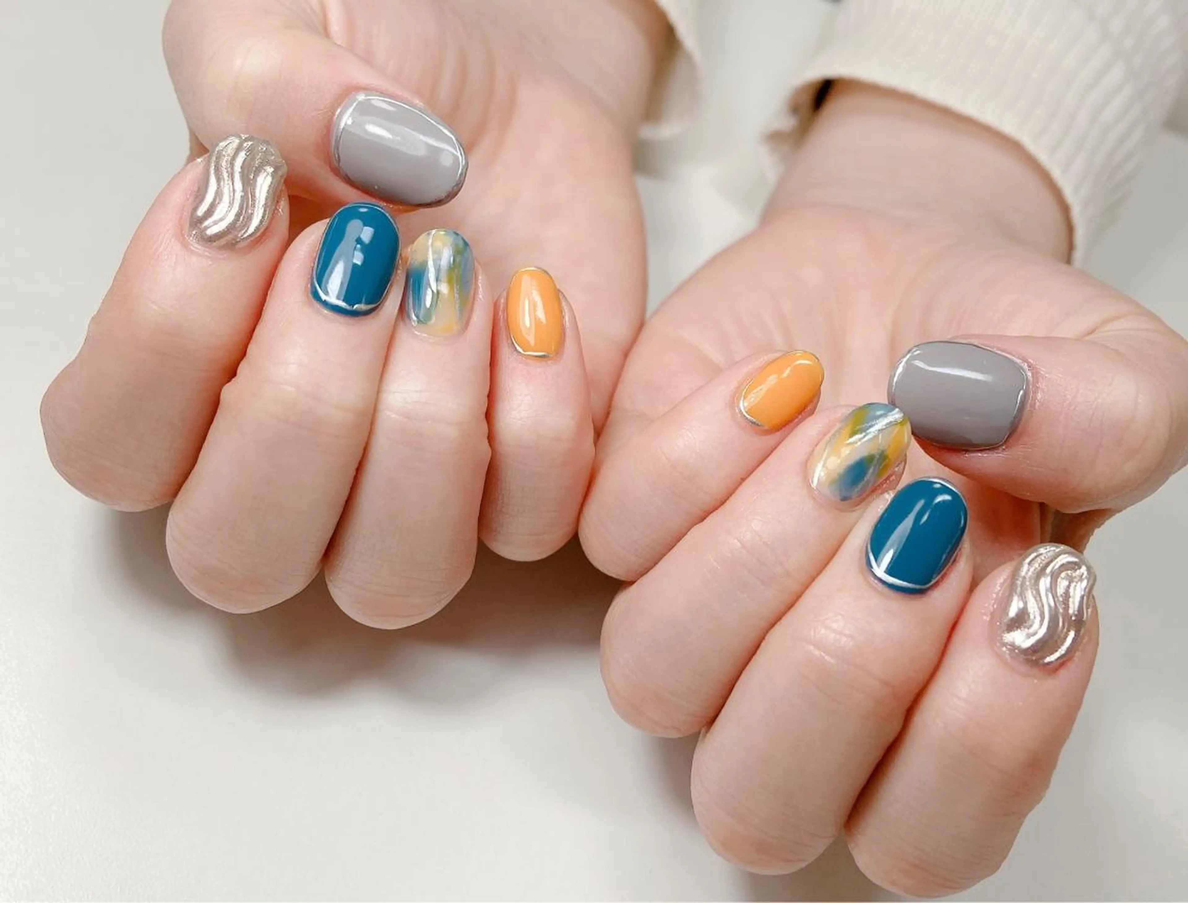 ショート ハンドネイル nailsalon REJOICEのネイルデザイン