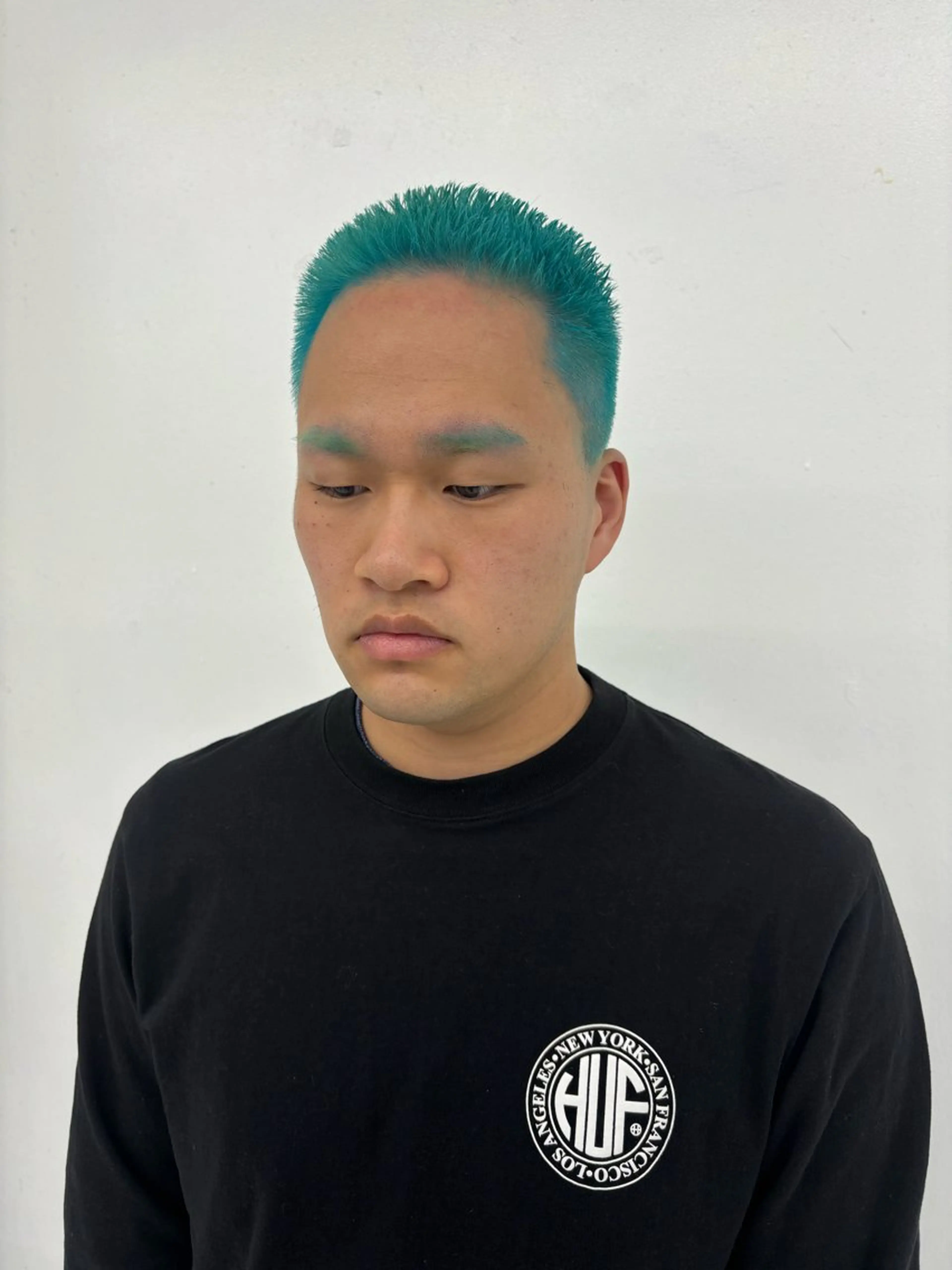 カラー メンズ カット ヘアカラー トリートメント スパイキーパーマ 柏NO1 藤本葉のヘアスタイル