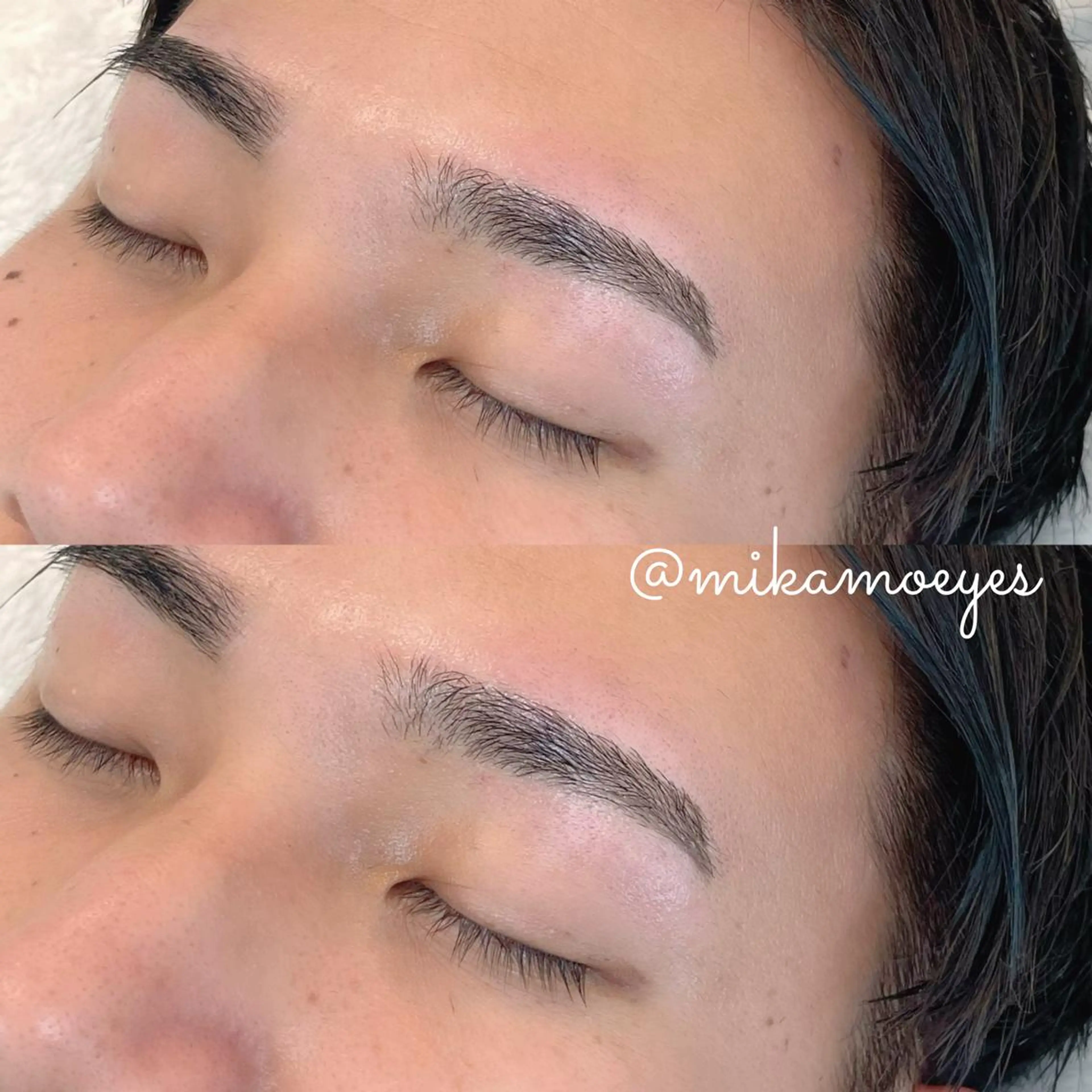 アイブロウ メンズアイブロウ ワックス脱毛 眉カット olu 美甘 カレンのマツエク・マツパデザイン