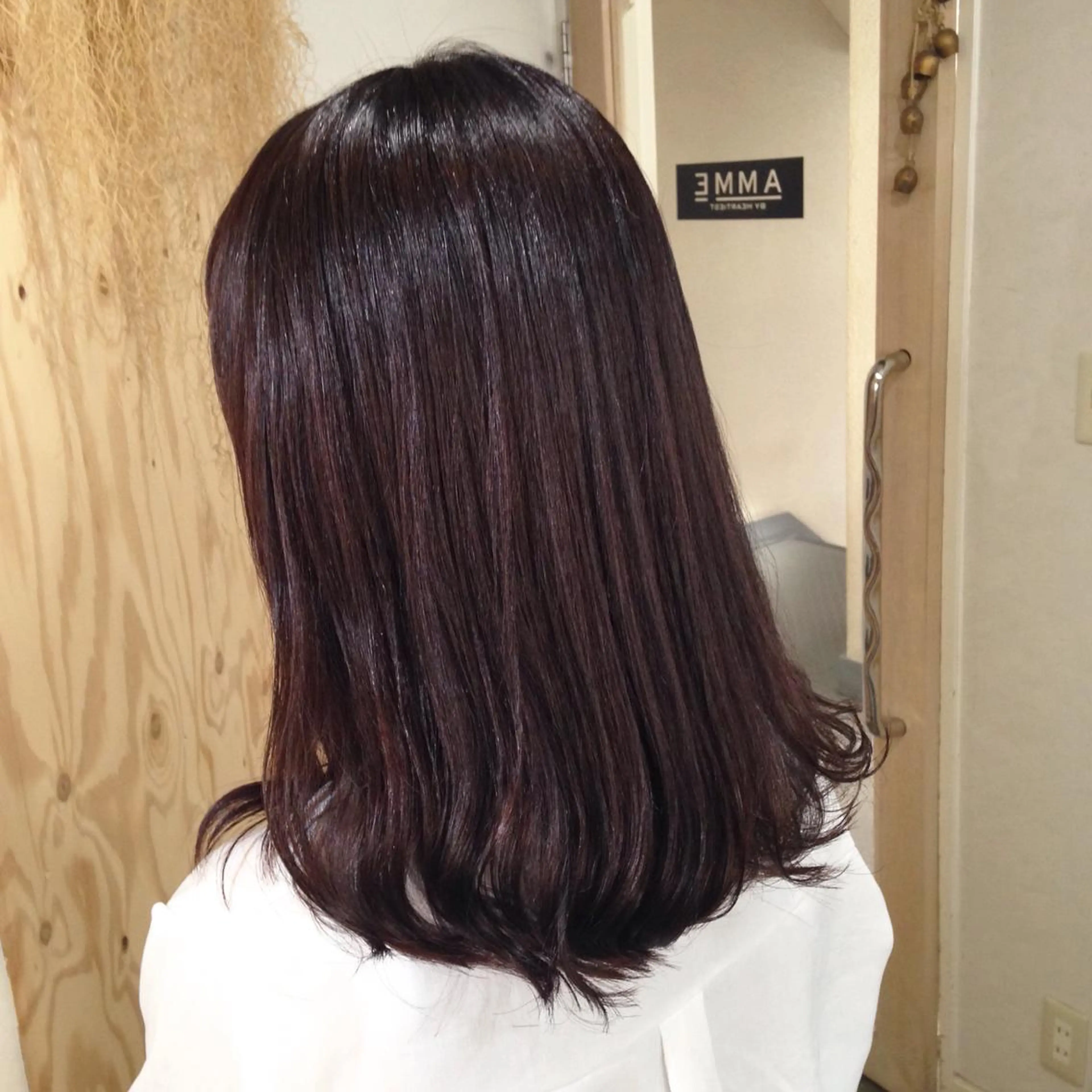 ミディアム カラー レッドカラー バイオレットカラー 💎髪質改善💎 デザイナーshinのヘアスタイル