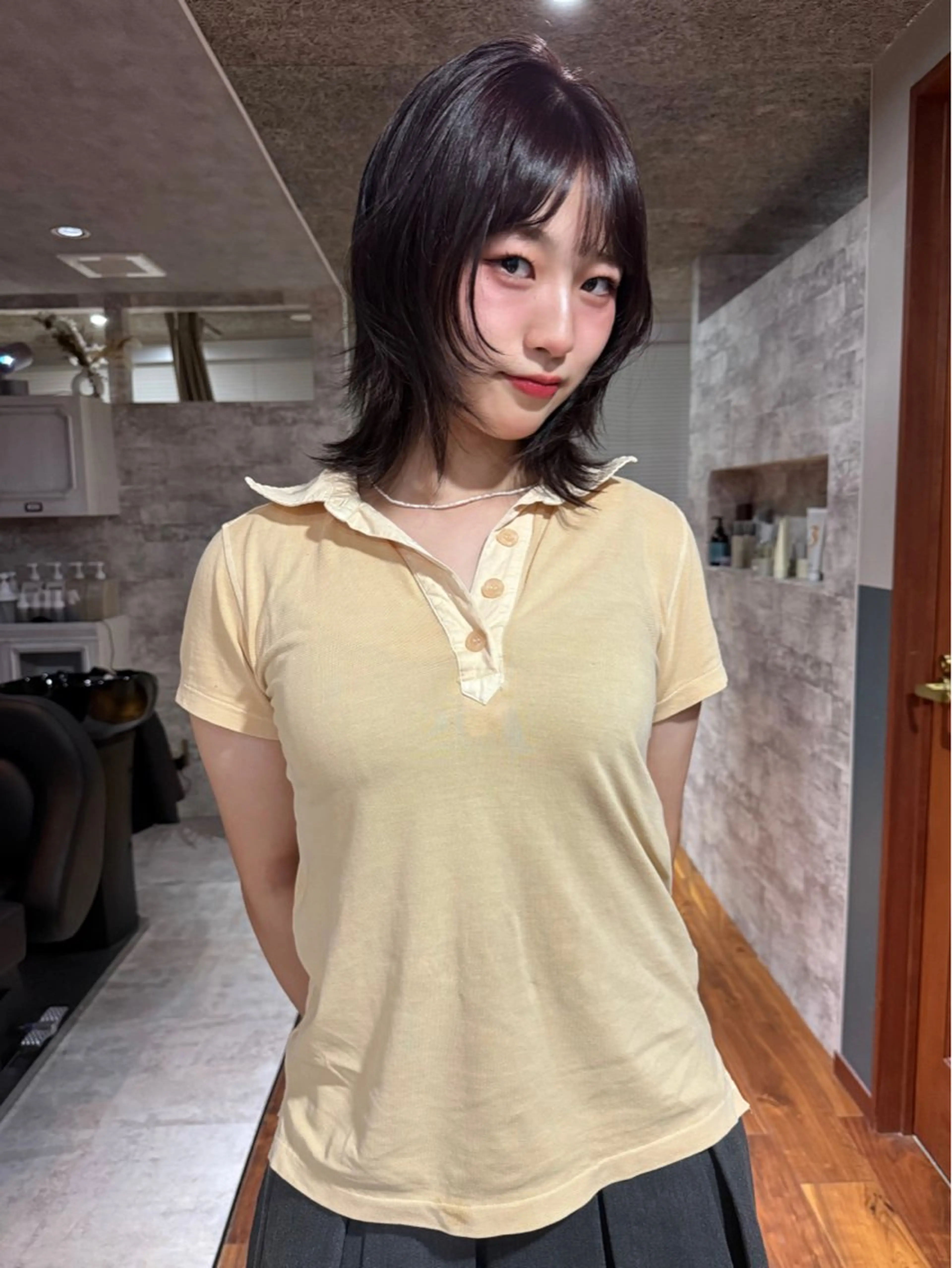 ミディアム カラー カット ヘアカラー トリートメント mai / linoah˚✧のヘアスタイル