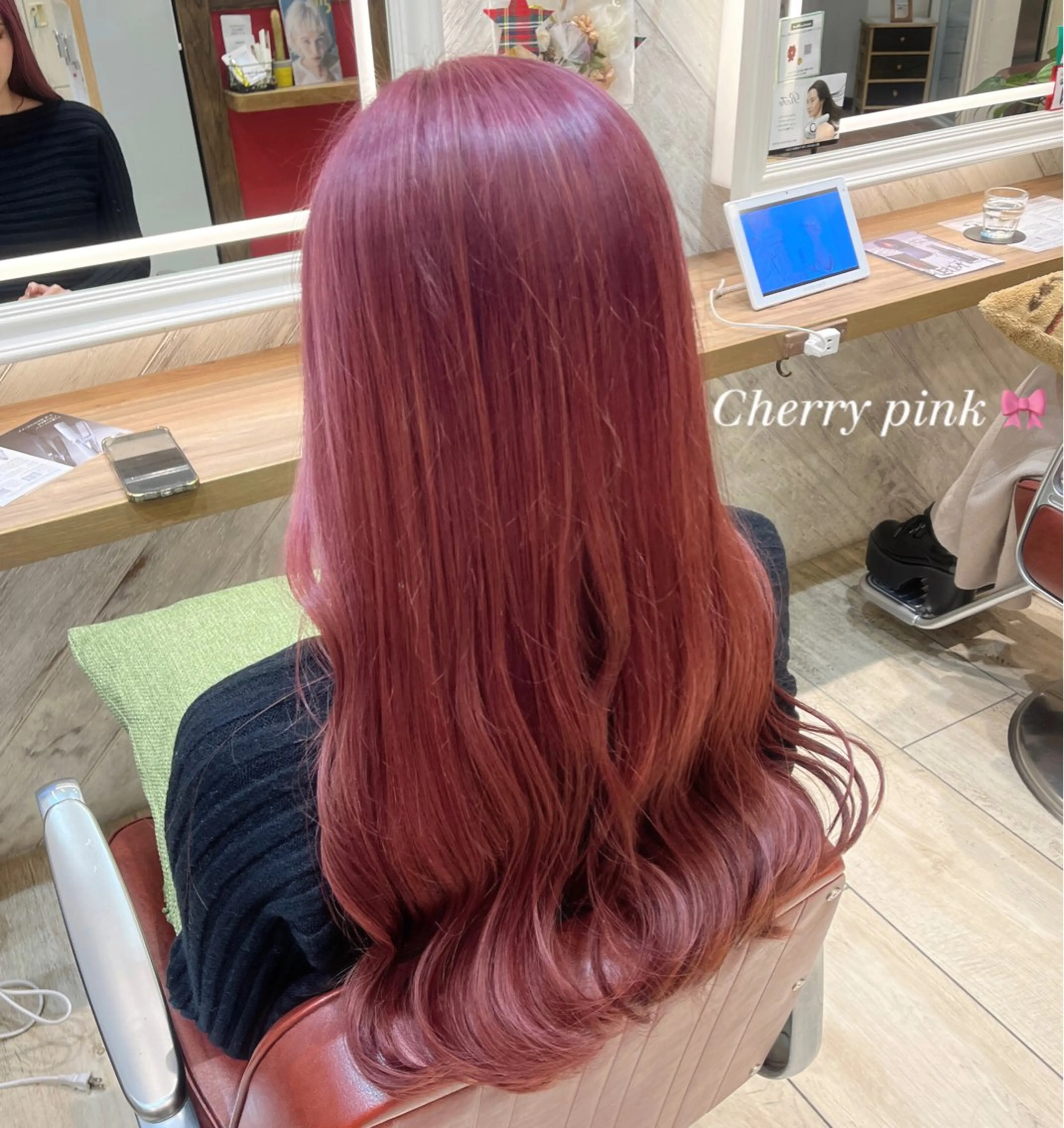 ロング カラー ヘアカラー トリートメント 韓国レイヤー 暖色カラー/さくらのヘアスタイル