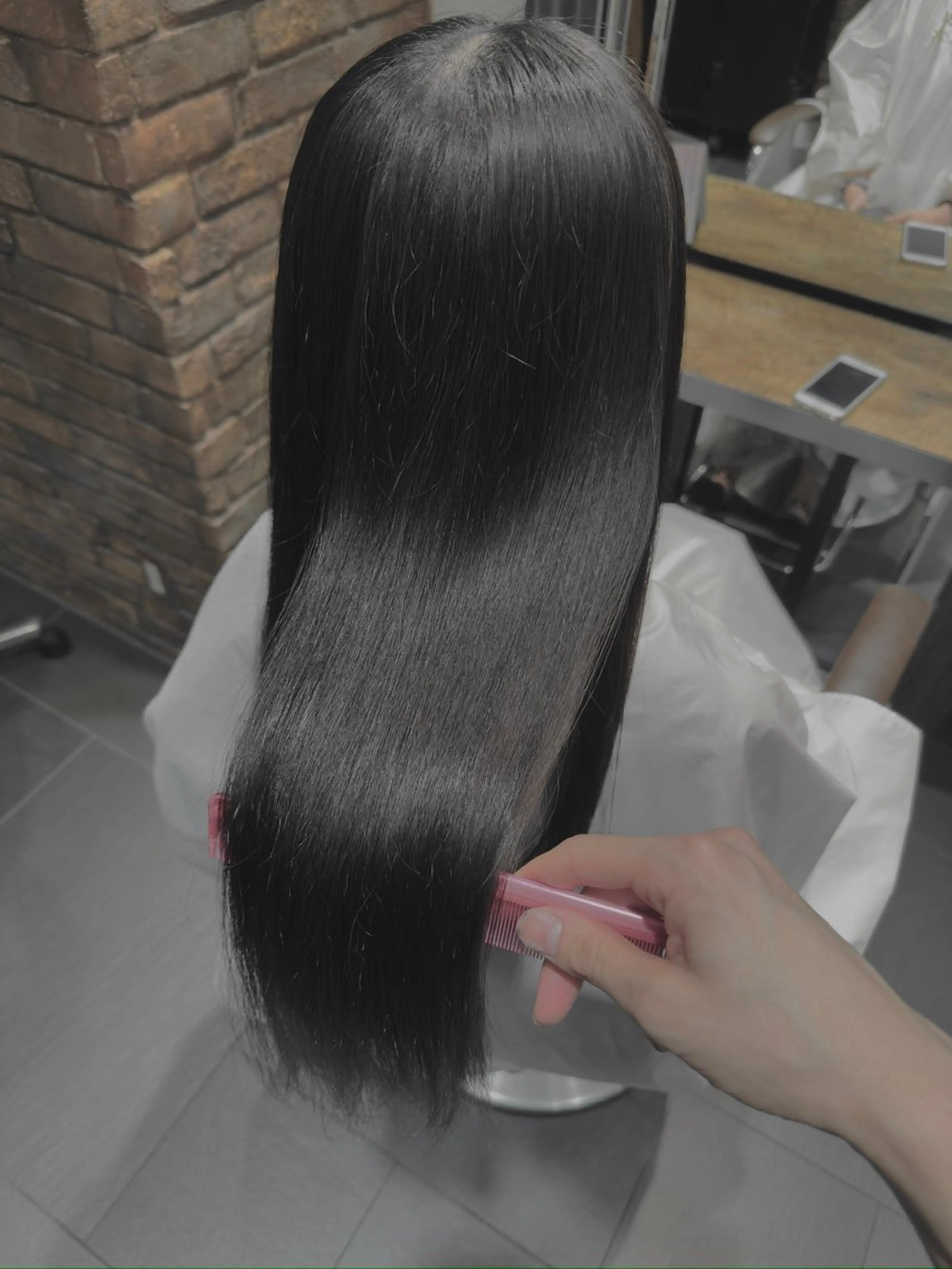 ロング 伸ばしかけ 縮毛矯正 MINX似合わせボブ 髪質改善/岩城槙乃介のヘアスタイル